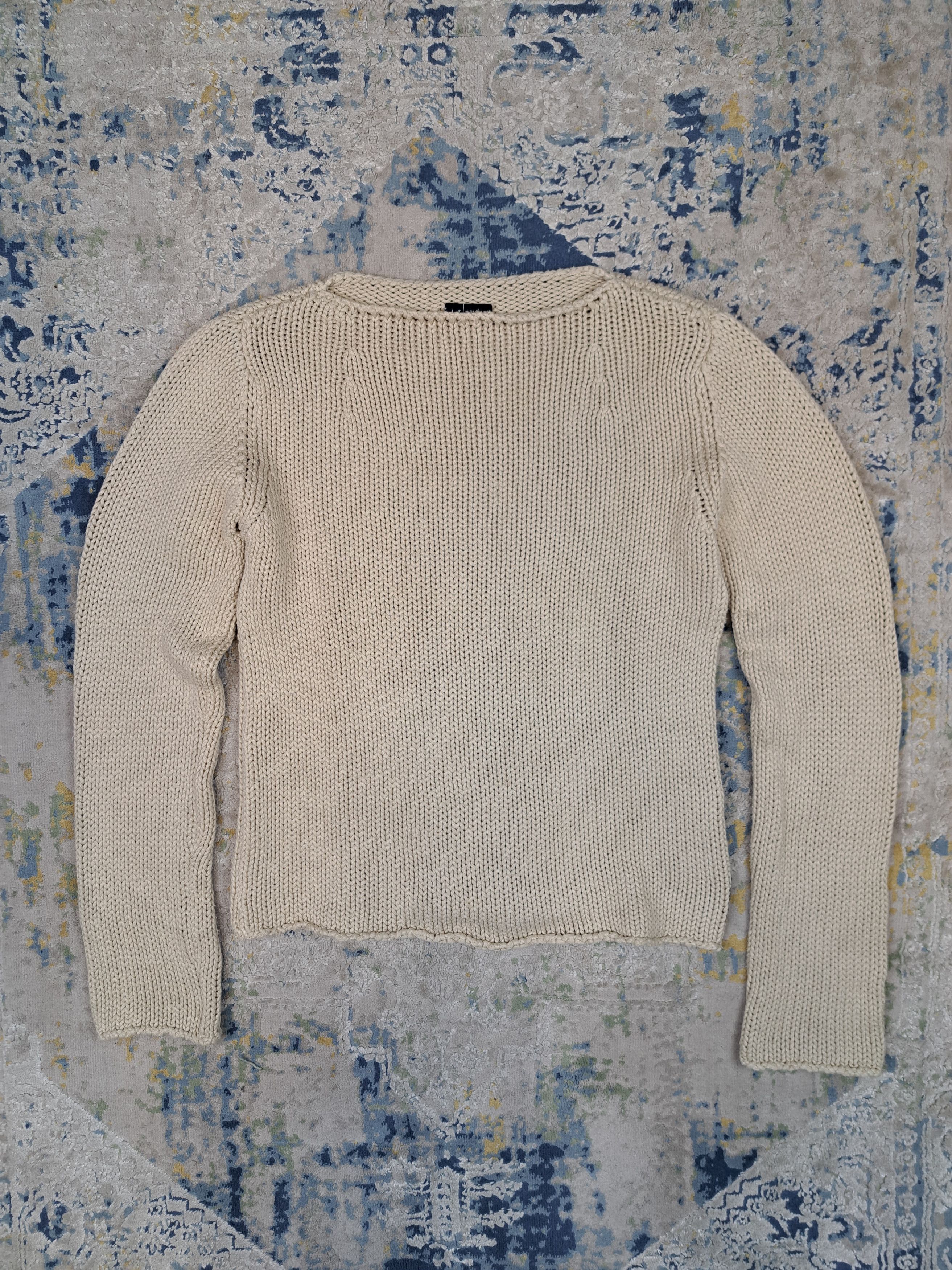 Armani Jeans Archive Cropped Sweater Knit Avant Garde Design