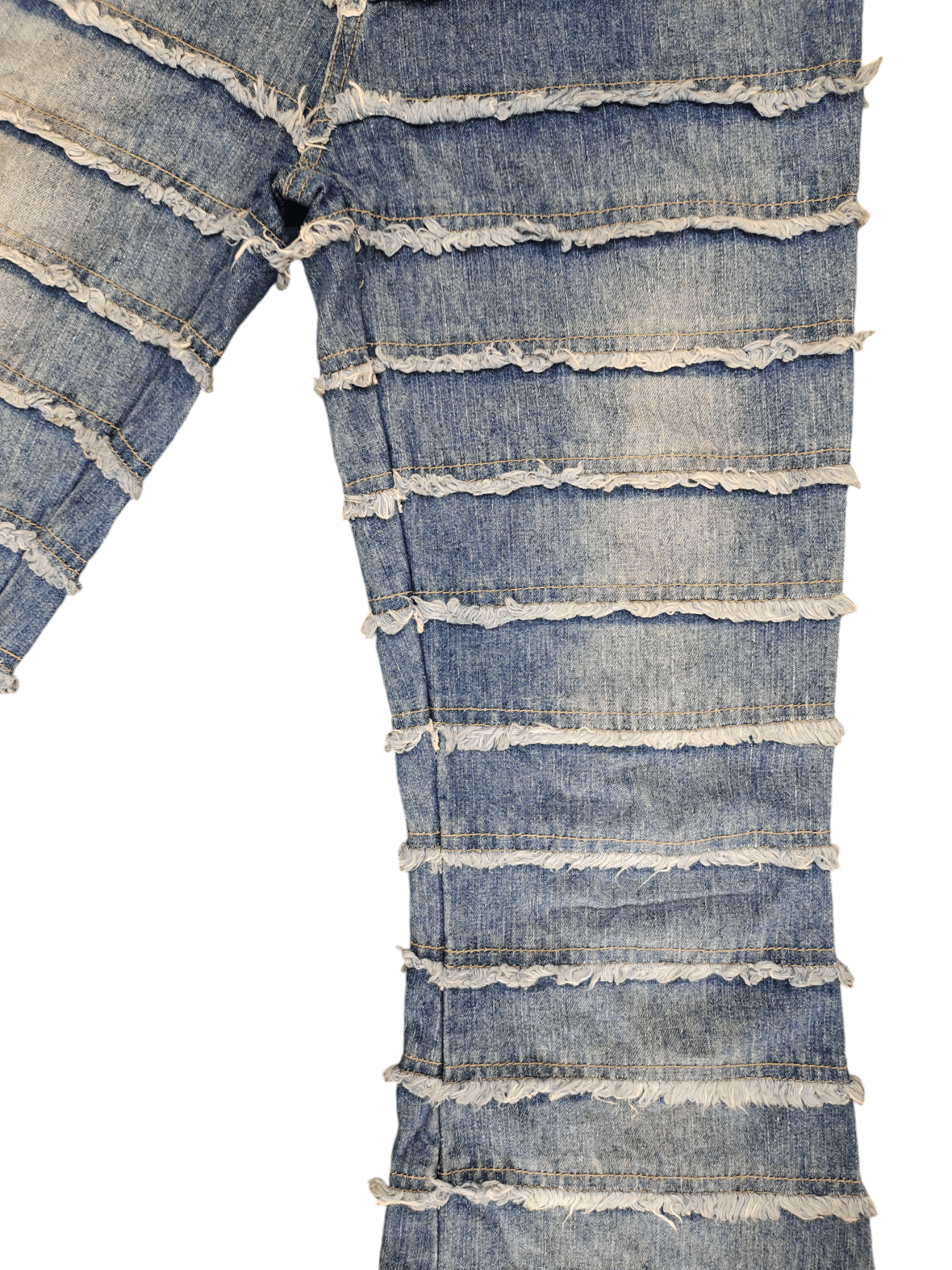If Six Was Nine Flare Jeans F.T.S Hagi Patchwork Denim Bootcut Hysterics Sty Size US 27 - 7 Thumbnail