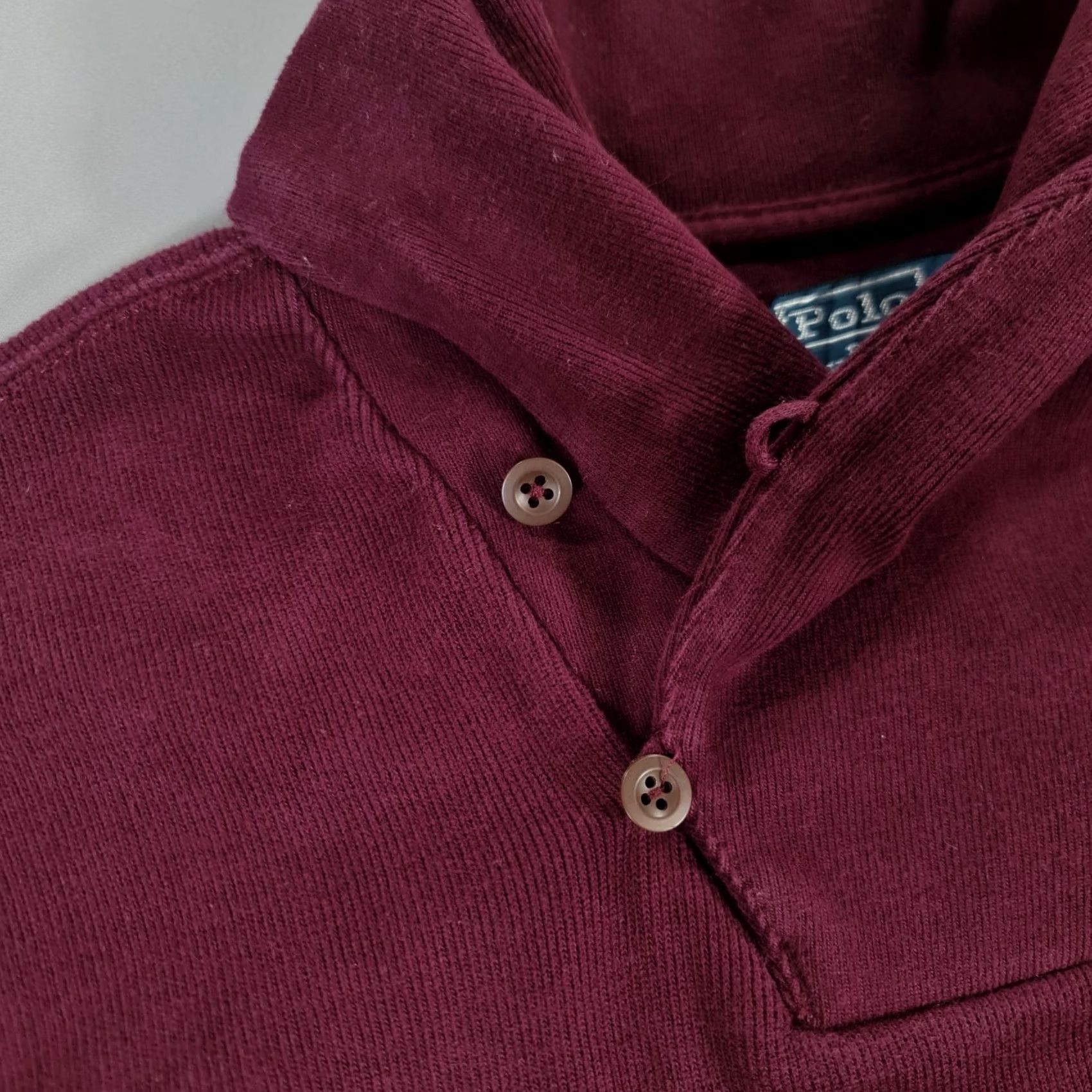 Polo Ralph Lauren VINTAGE Polo Ralph Lauren Jumper Mens Pullover Shawl Neck Cotton Red 2XL Logo Knit Long Sleeve Casual Winter Womens Mens Girls? Size US XXL / EU 58 / 5 - 5 Thumbnail