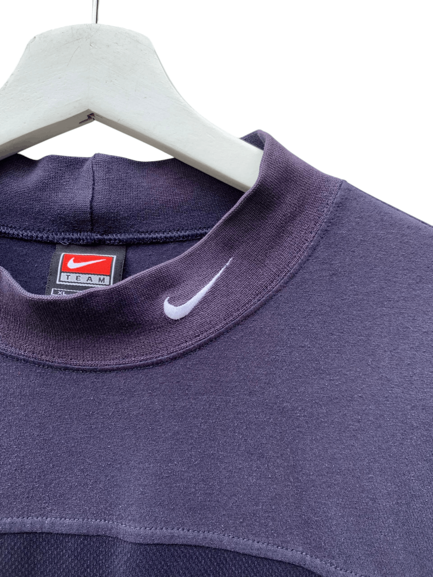 Nike Vintage Nike 90s Turtle Neck Long Sleeve Shirt Size US XL / EU 56 / 4 - 5 Thumbnail