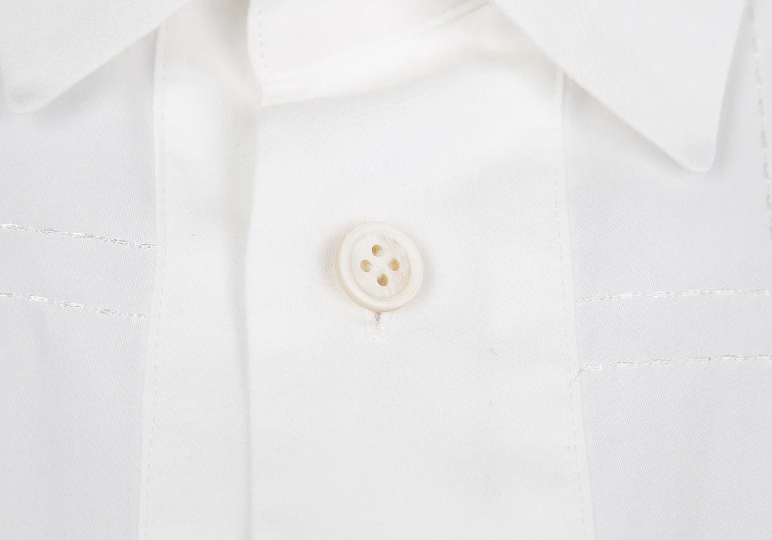 Issey Miyake Front Check Stitch Shirt in White Size US XS / EU 42 / 0 - 5 Thumbnail