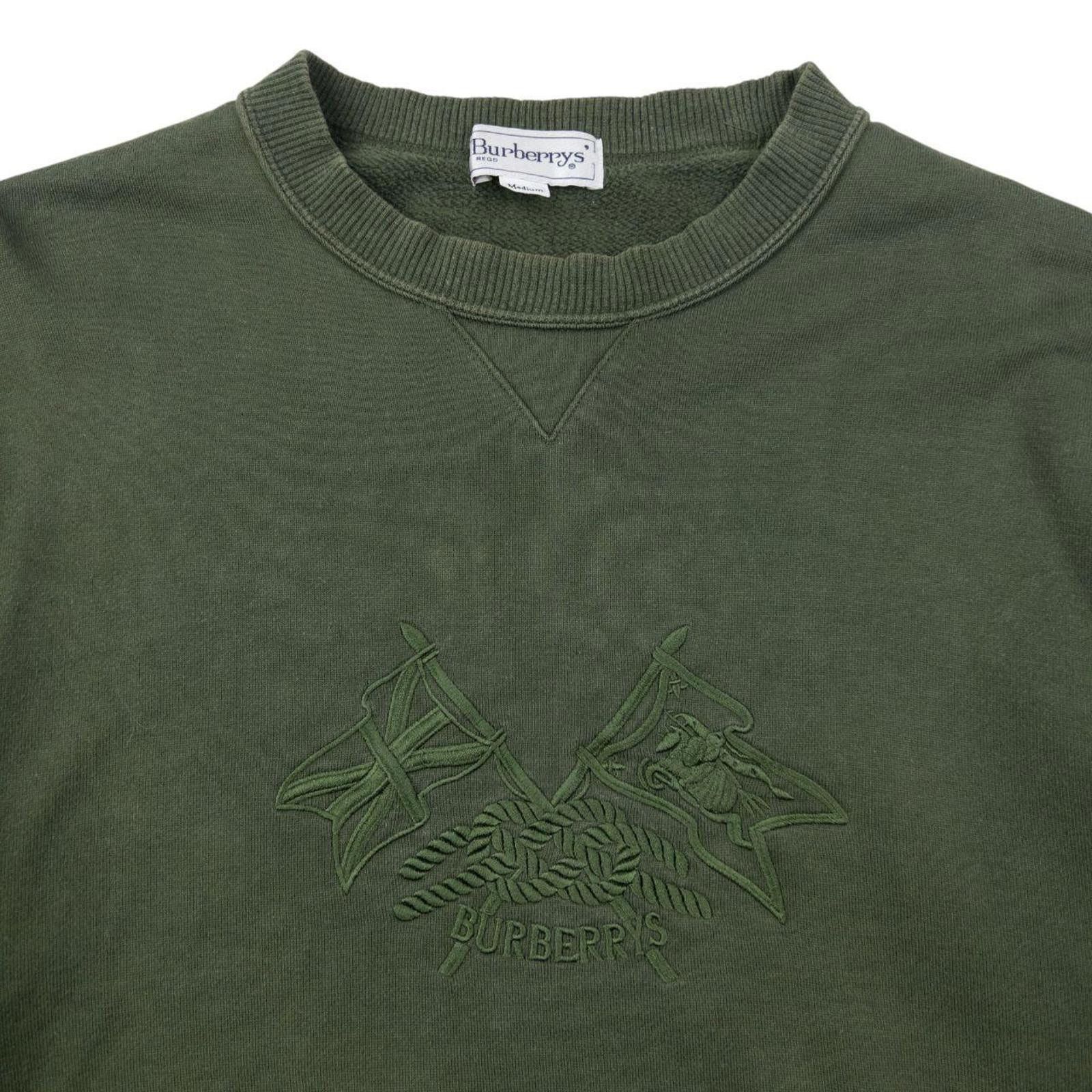 Burberry Vintage 80s Burberry Embroidered Sweatshirt Size S Size US S / EU 44-46 / 1 - 4 Thumbnail