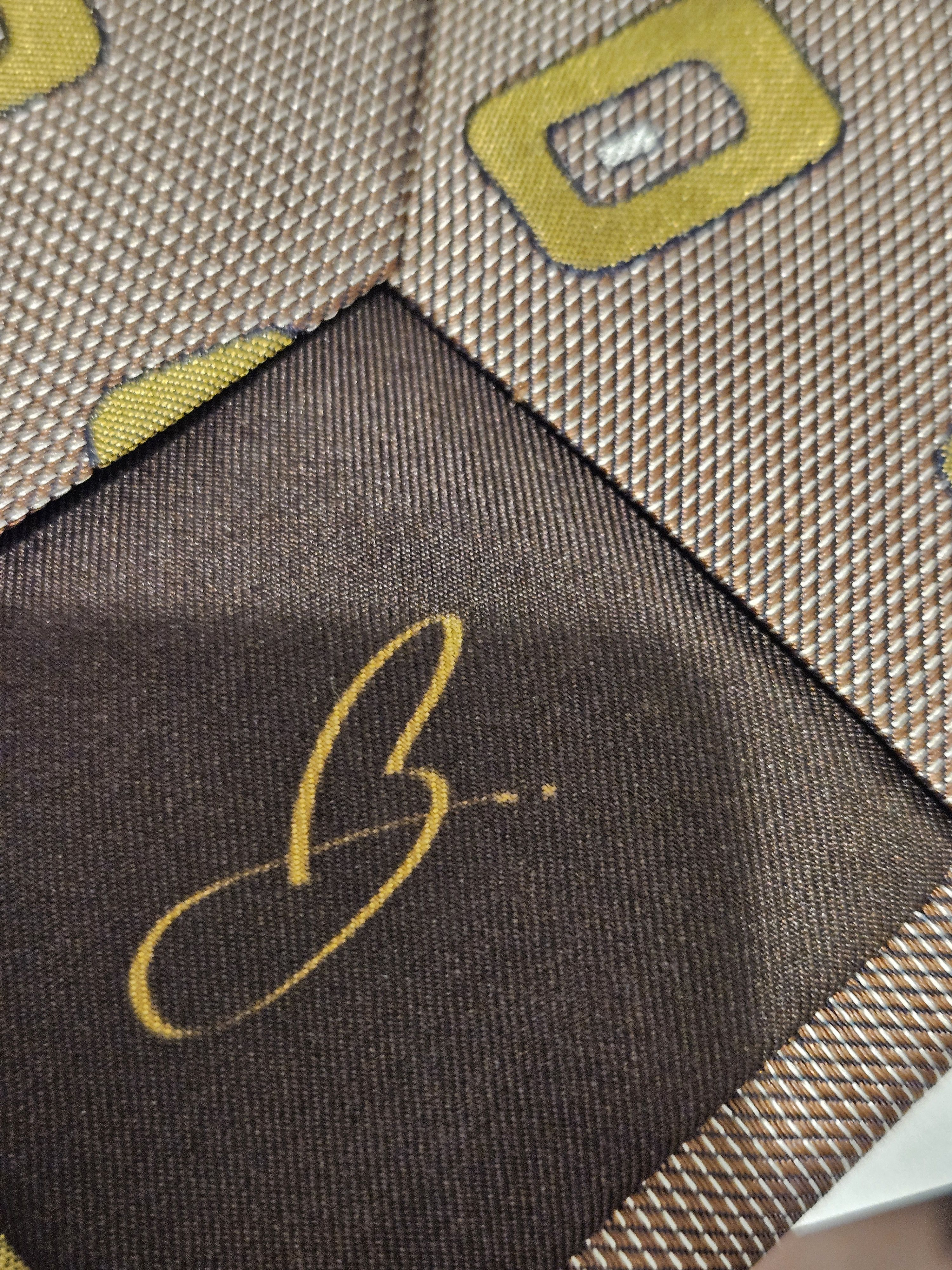 Other BLICK Necktie Silk Brown Patterned (Made in Italy) Size ONE SIZE - 6 Thumbnail
