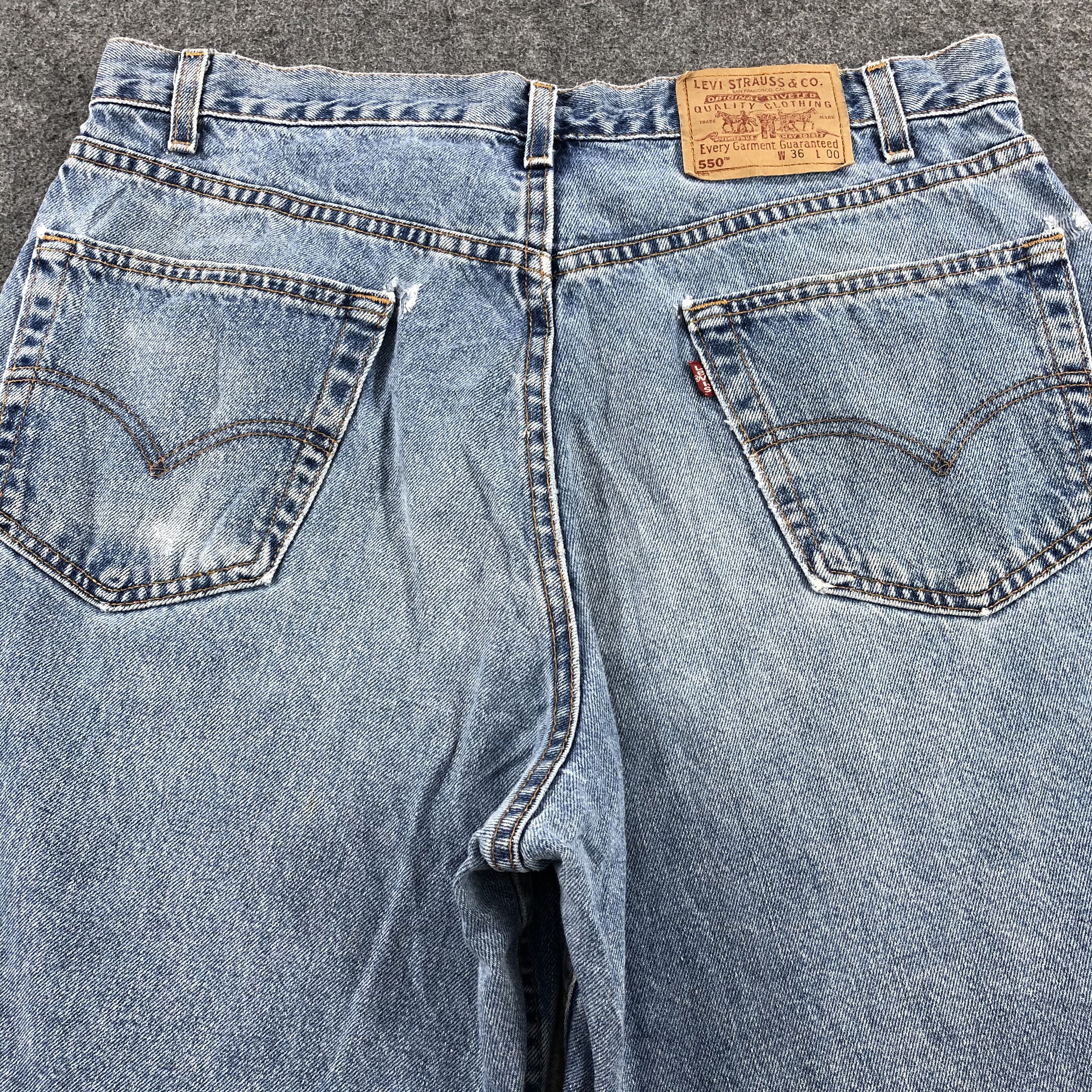 Levi's × Vintage Vintage 90s Blue Wash Levis 550 Jeans-JM2062 Size US 36 / EU 52 - 4 Thumbnail