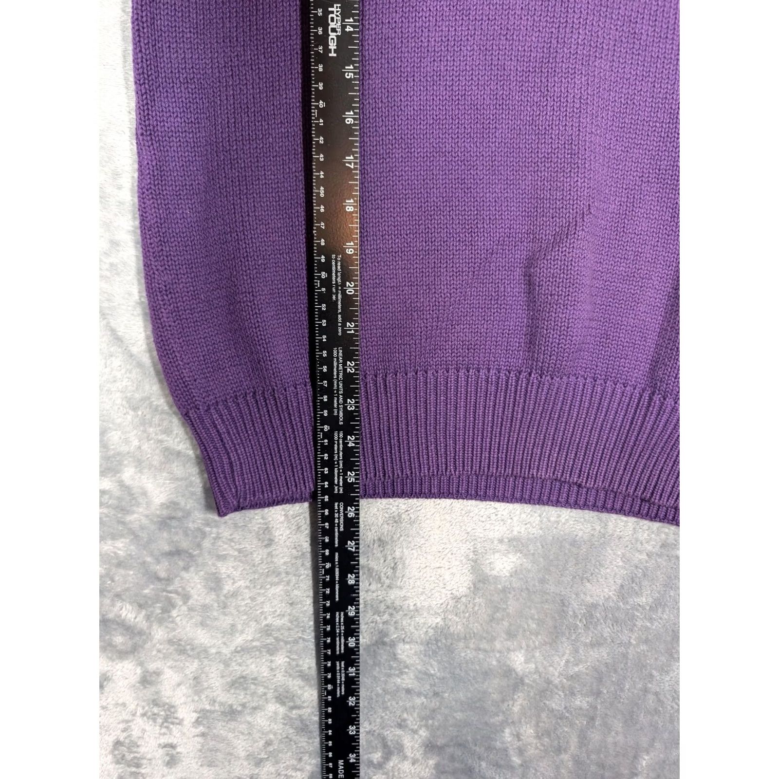 Eddie Bauer Eddie Bauer Sweater Vest Mens Medium Purple V-Neck Knit Pullover Golf Layering Size US M / EU 48-50 / 2 - 2 Thumbnail
