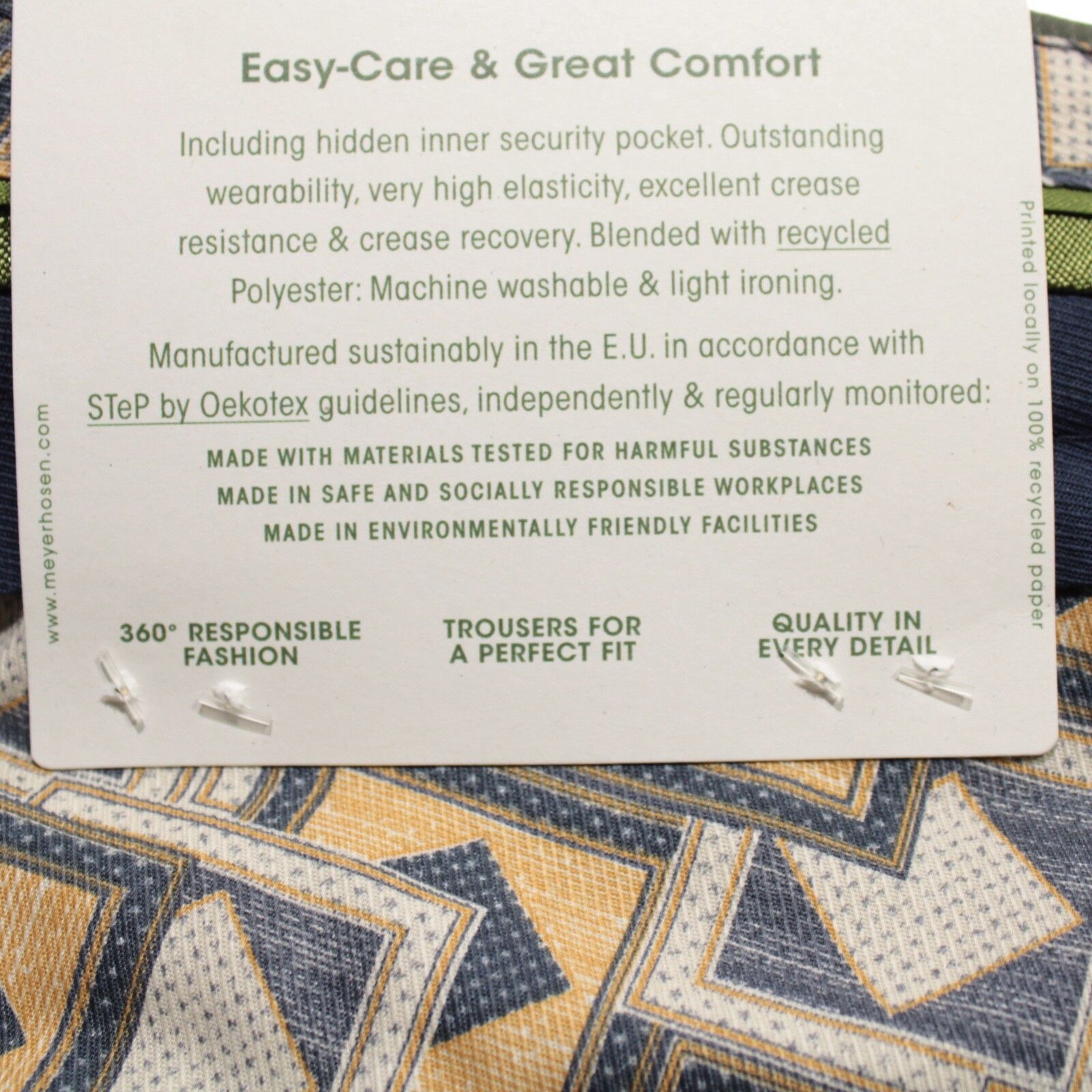 Other Meyer New with tags Dress Pants Size 34 US In Green Size US 34 / EU 50 - 5 Thumbnail