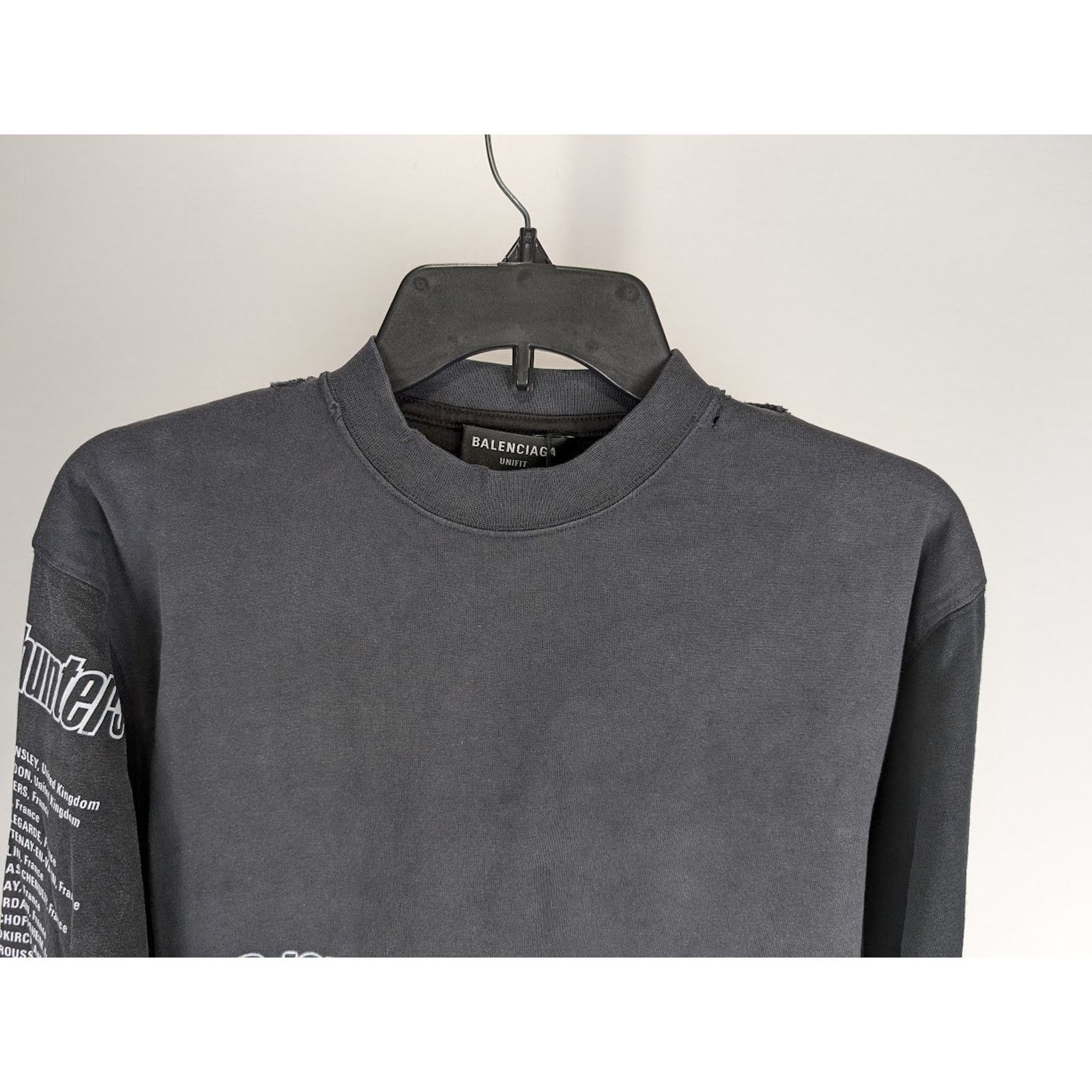 Balenciaga o1rshd1 Speed Hunter Long Sleeve T-Shirt in Black Size US L / EU 52-54 / 3 - 4 Thumbnail