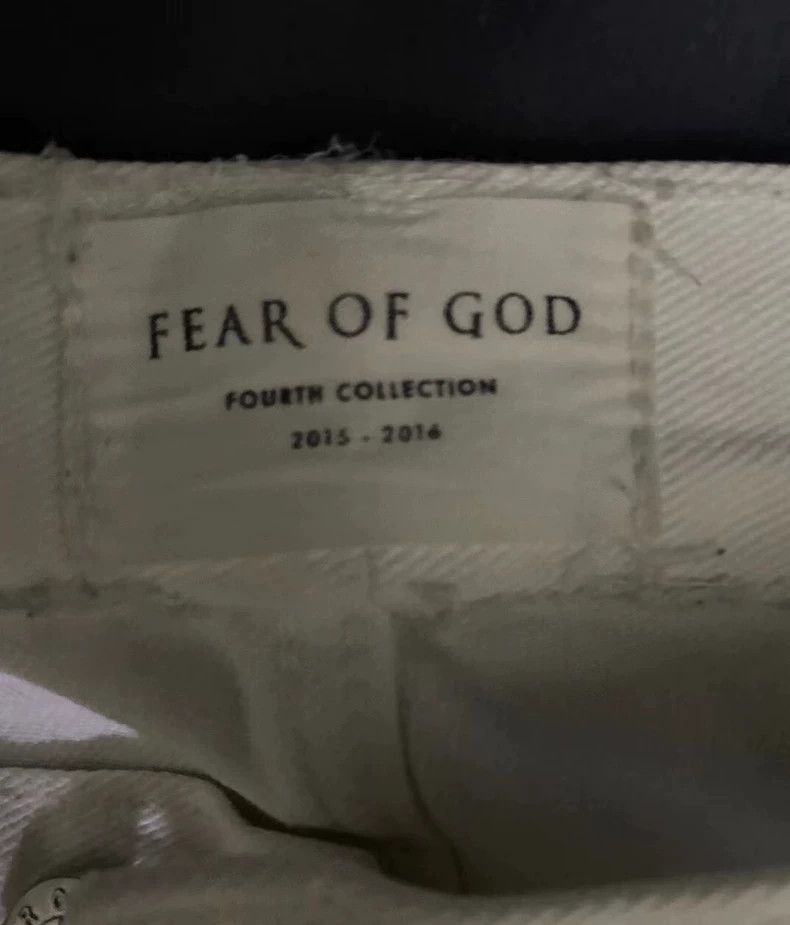 Fear of God Fear of God 4th white jeans Size US 33 - 3 Thumbnail