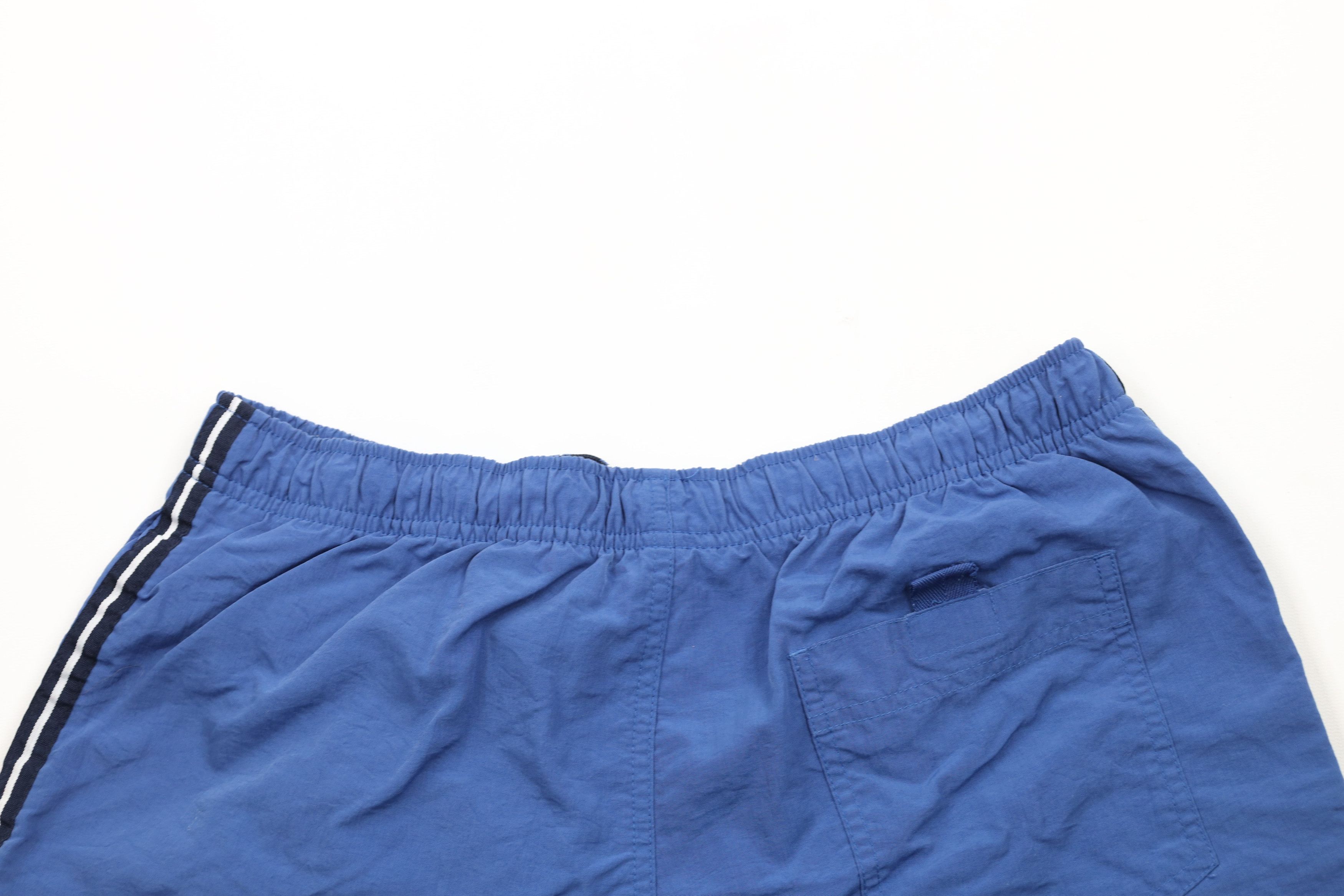 Gap × Vintage Vintage Y2K 2002 Gap Block Letter Striped Lined Shorts Blue Size US 32 / EU 48 - 13 Thumbnail