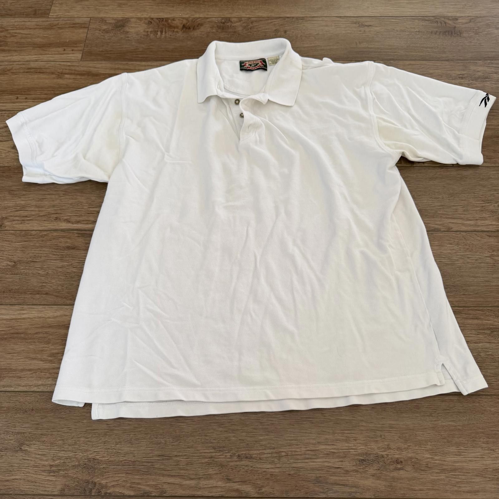 Reebok Vintage 90s Reebok Golf White Polo Shirt XXL Size US XL / EU 56 / 4 - 1 Thumbnail