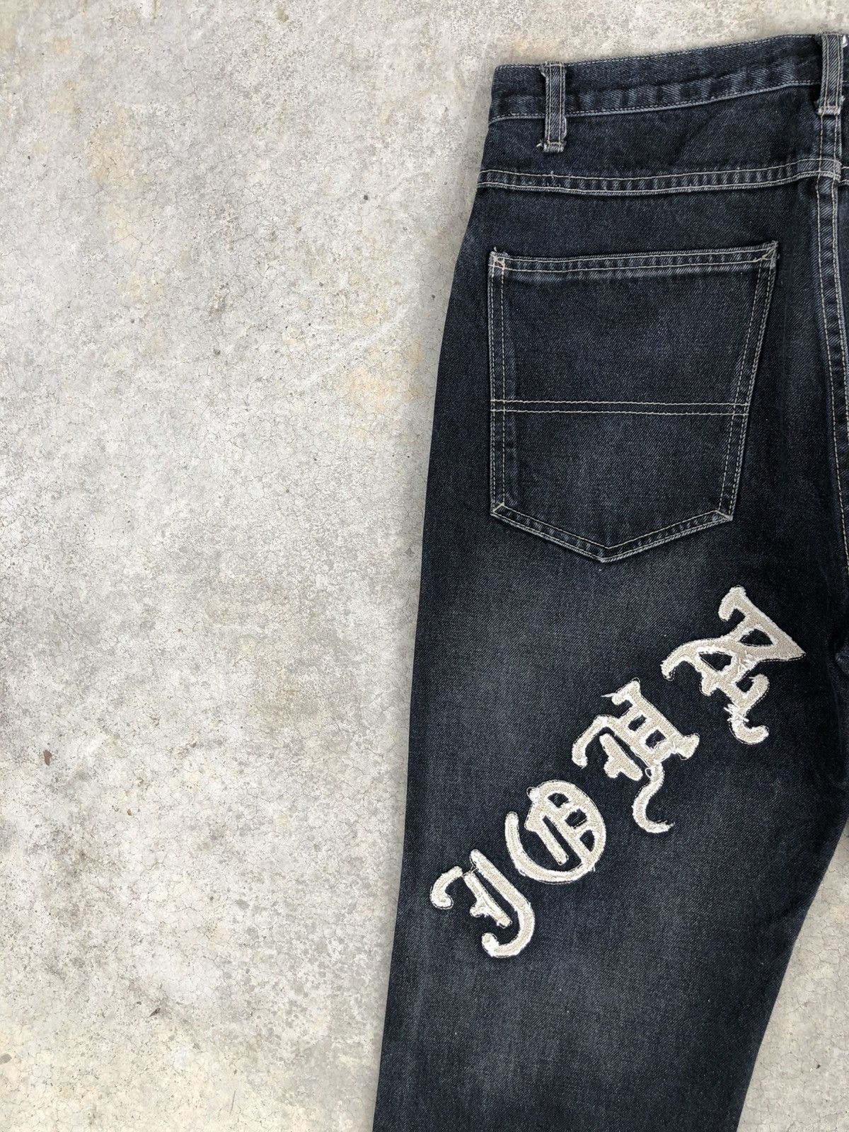 Sean John Sean John Embroidered Jeans Baggy Jeans Distressed Size US 31 - 9 Thumbnail