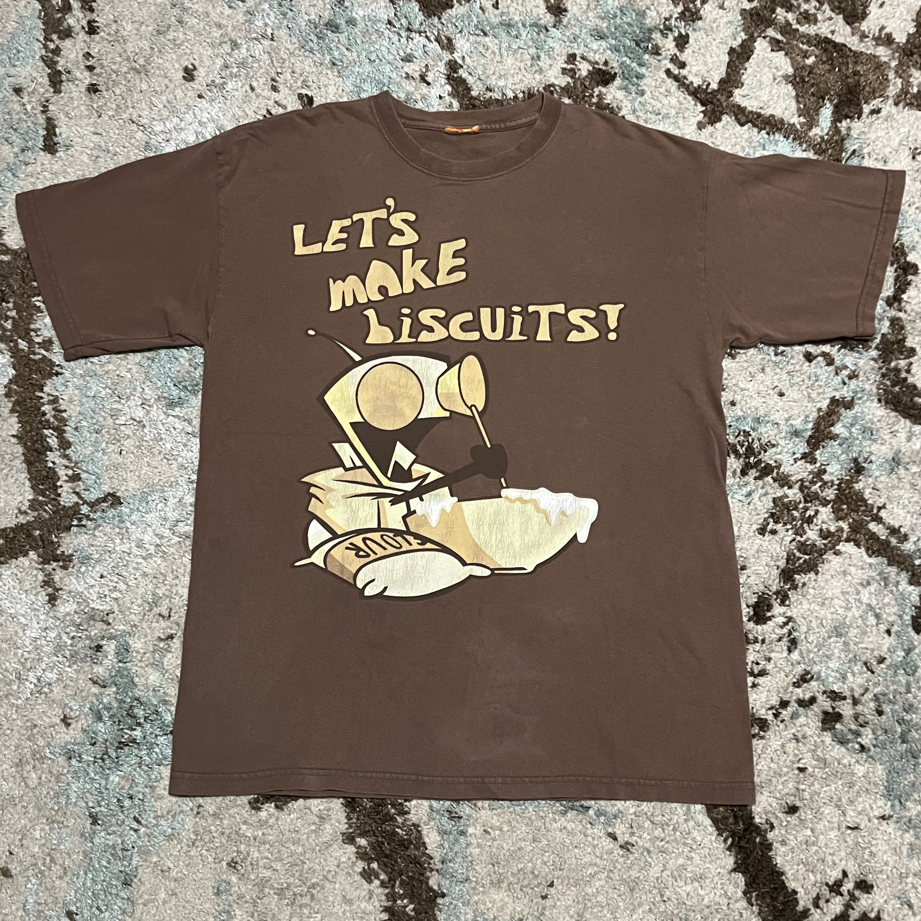 Cartoon Network × Nickelodeon × Vintage Vintage Invader Zim Lets Make Biscuits Shirt Nickelodeon Gir Size US L / EU 52-54 / 3 - 1 Thumbnail