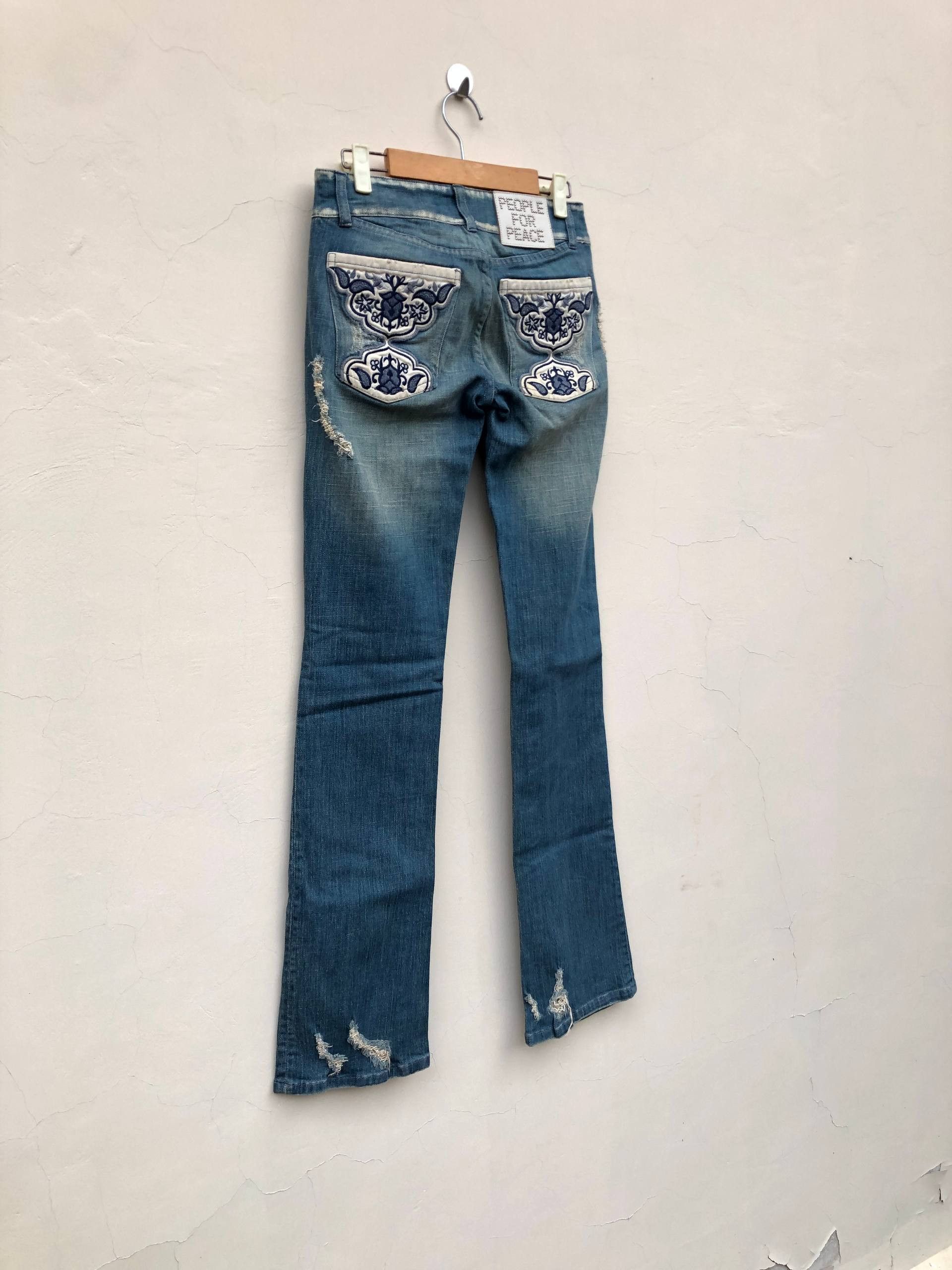If Six Was Nine 2000s Patchwork Distressed Vkei Y2k Japanese Archive Size US 27 - 2 Thumbnail