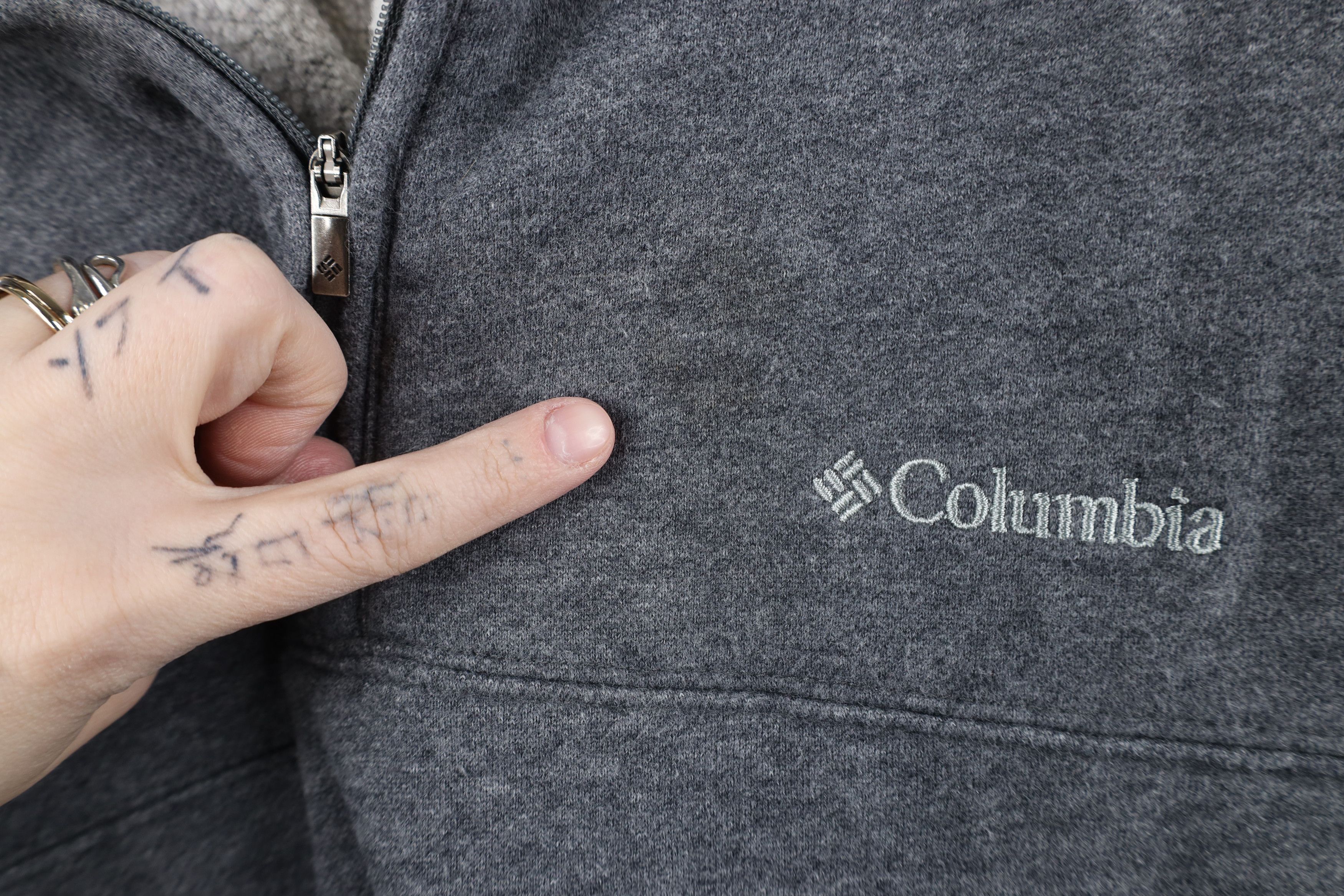 Columbia × Vintage Vintage Y2K Columbia Pullover Sweatshirt Heather Gray Size US XXL / EU 58 / 5 - 5 Thumbnail