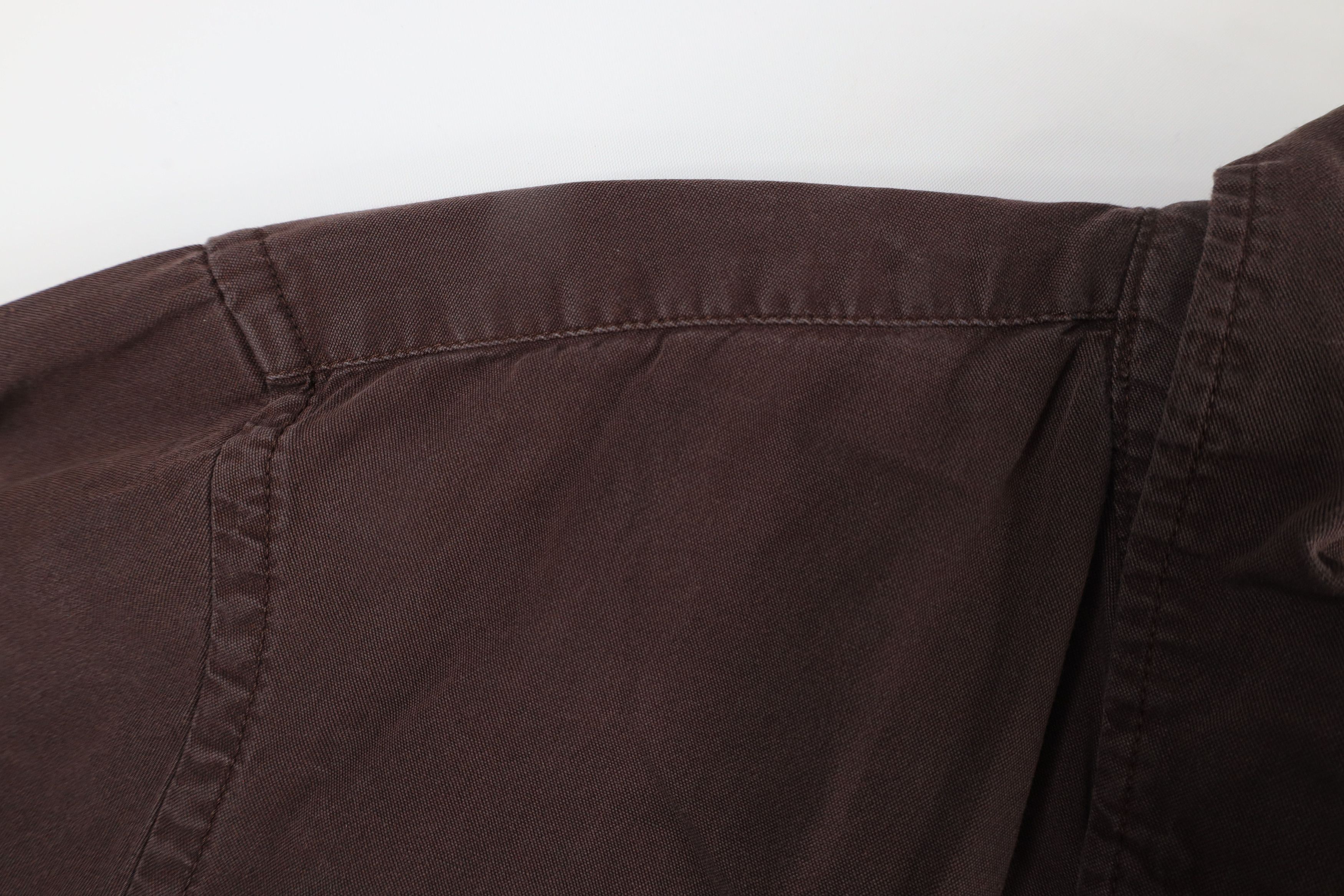 Allsaints × Vintage AllSaints Fit Distressed Collared Button Down Shirt Brown Size US M / EU 48-50 / 2 - 6 Thumbnail