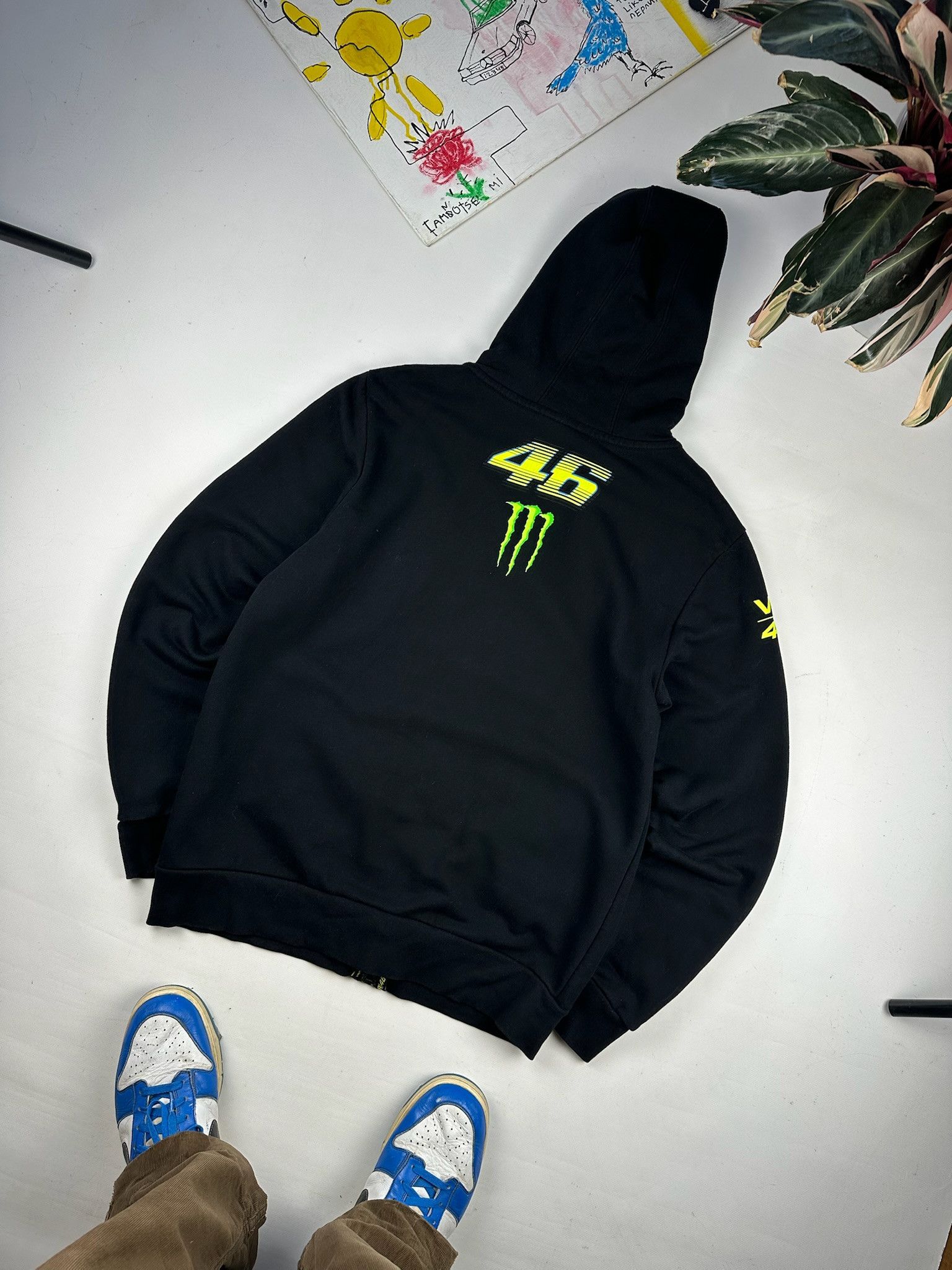 Vintage Vintage Monster Energy hoodie Racing 46 Sponsored Size US L / EU 52-54 / 3 - 2 Thumbnail