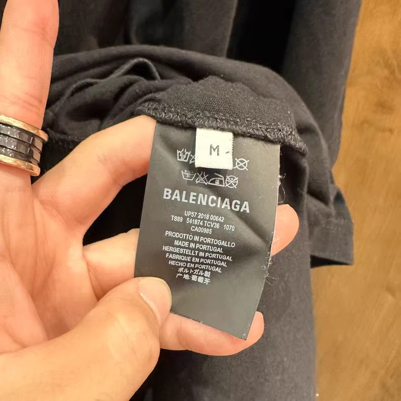 Balenciaga Short Sleeve WFP T-Shirt Black-dmc