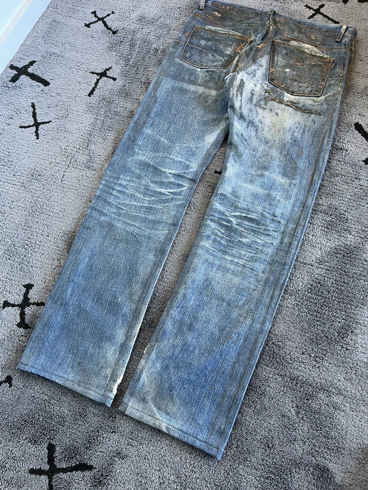 Dior Dior Homme by Hedi Slimane Luster Waxed Denim Jeans Size US 30 / EU 46 - 7 Thumbnail