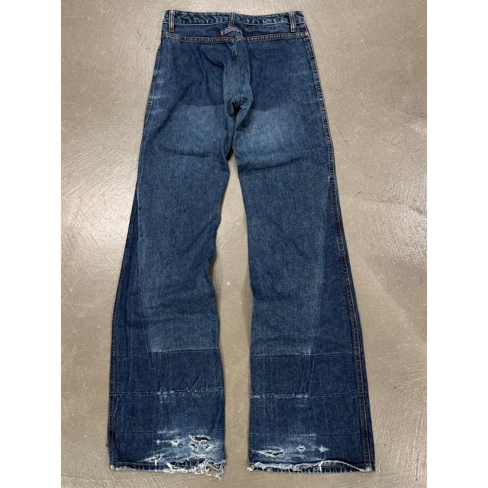 Jean Paul Gaultier 2000s Jean Paul Gaultier flared patchwork jeans Size 26" / US 2 / IT 38 - 2 Thumbnail