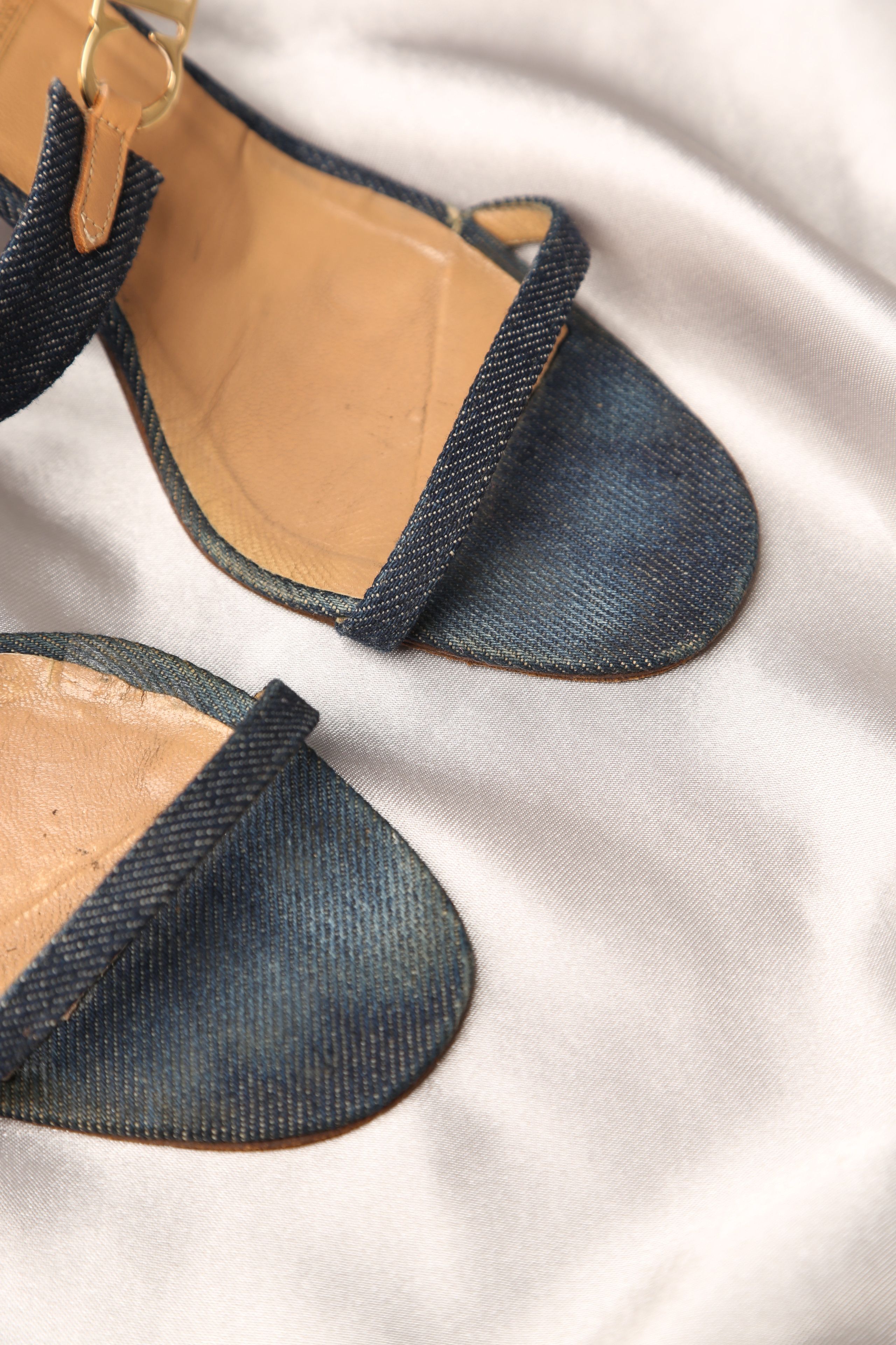 Dior Rare Y2K CHRISTIAN DIOR Denim Sandals Size US 6 / IT 36 - 6 Thumbnail