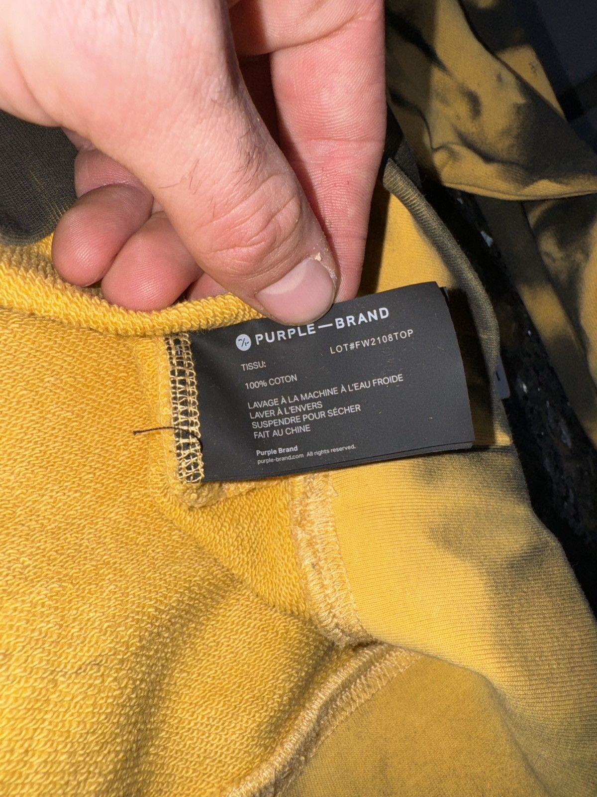 Purple Brand Purple brand yellow trademark hoodie Size US L / EU 52-54 / 3 - 3 Thumbnail