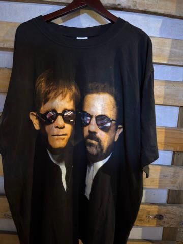 Band Tees TRASH VINTAGE FACE 2 FACE ELTON JOHN BILLY JOEL Size US L / EU 52-54 / 3 - 1 Thumbnail