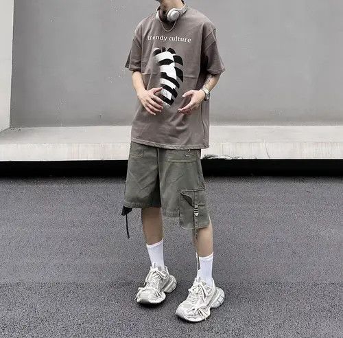 VIBE Retro Hip Hop Loose Casual T-Shirt Size US M / EU 48-50 / 2 - 2 Thumbnail