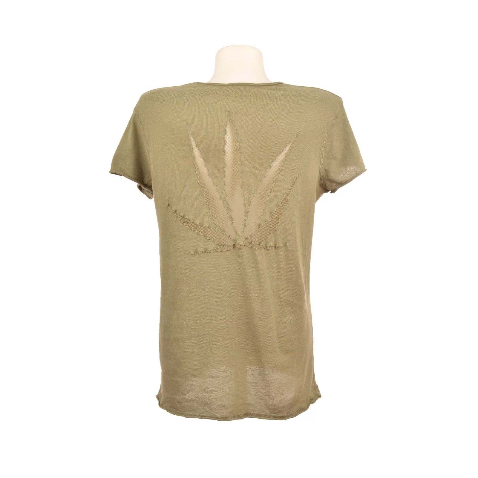 Zadig & Voltaire Zadig & Voltaire Story Fishnet Cotton T-Shirt Tee SHTS1806F Size S Green Women T-Shirt, XS? Size S / US 4 / IT 40 - 3 Thumbnail