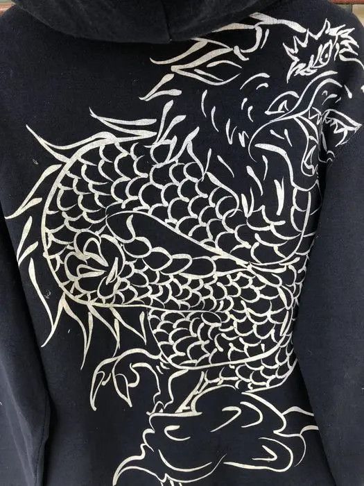 Japanese Brand Japanese Natural Vivration Embroidery Dragon Hoodies Size US M / EU 48-50 / 2 - 5 Thumbnail