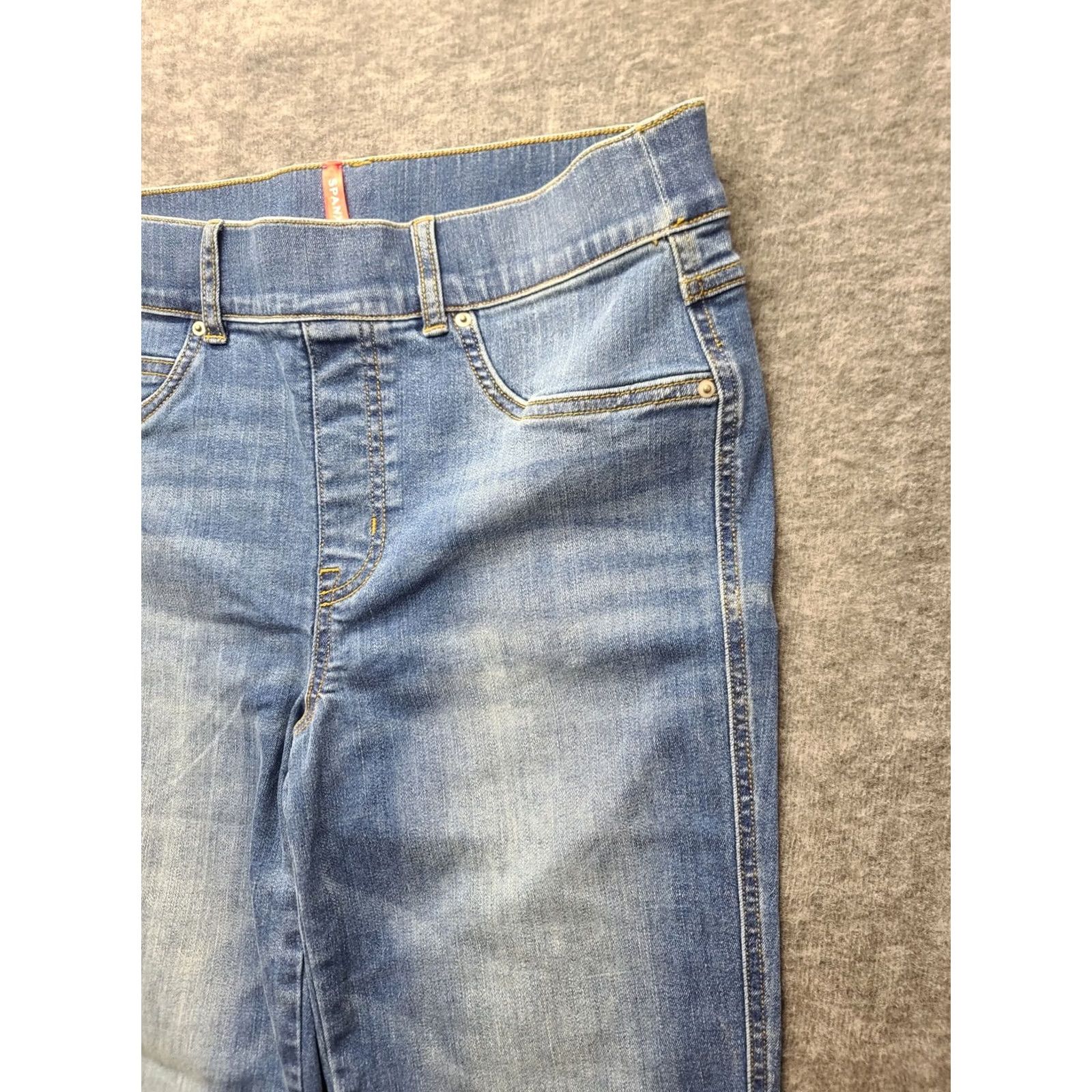 Spanx Spanx Jeans Womens M 28x29 Slim Fit High Rise Denim Blue Stretch Distressed Shaping 29 Inseam Slimming 4 Seasons Mens Womens Boys Girls Size 32" / US 10 / IT 46 - 7 Thumbnail