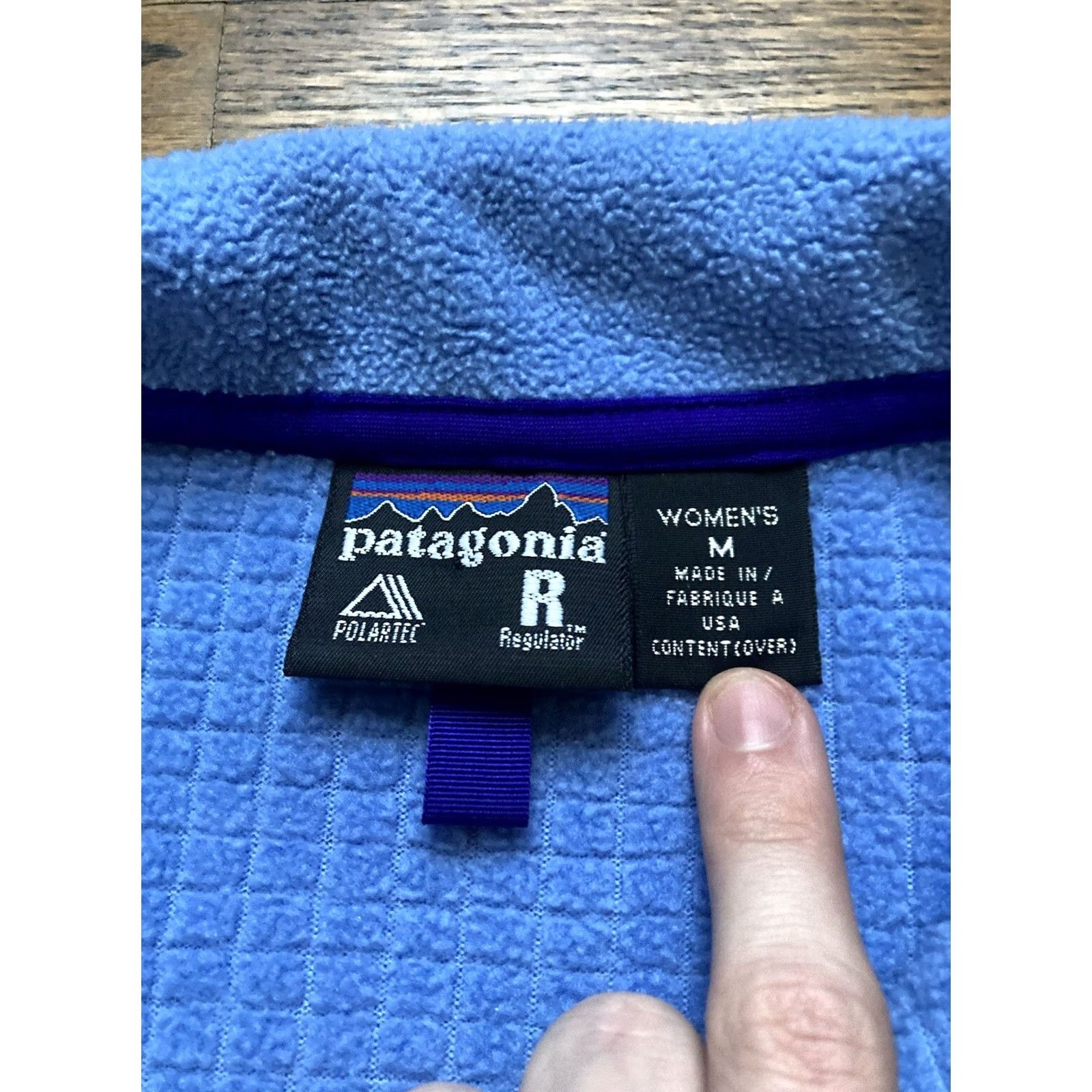 Patagonia VINTAGE Patagonia Regulator Fleece Jacket Womens Medium Light Blue Full Zip USA Reglular? Size M / US 6-8 / IT 42-44 - 5 Thumbnail
