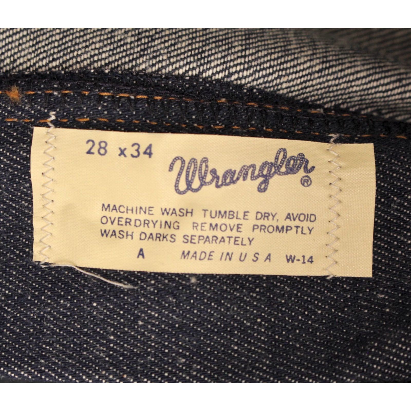 Wrangler Wrangler Jeans Shirt? Mens VTG 1970s NOS Flare Sz 28x34 70s Jeans Blue Vintage Dos Disco 70s Mens Wrangler Jeans Size US 28 / EU 44 - 5 Thumbnail