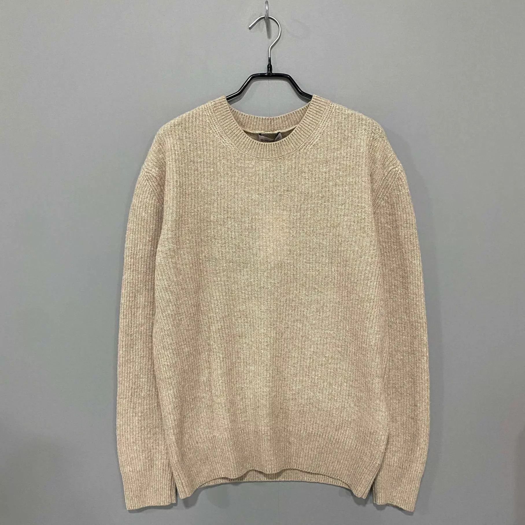 Moncler Moncler Oatmeal Logo Knit Sweater Size M Size M / US 6-8 / IT 42-44 - 1 Thumbnail