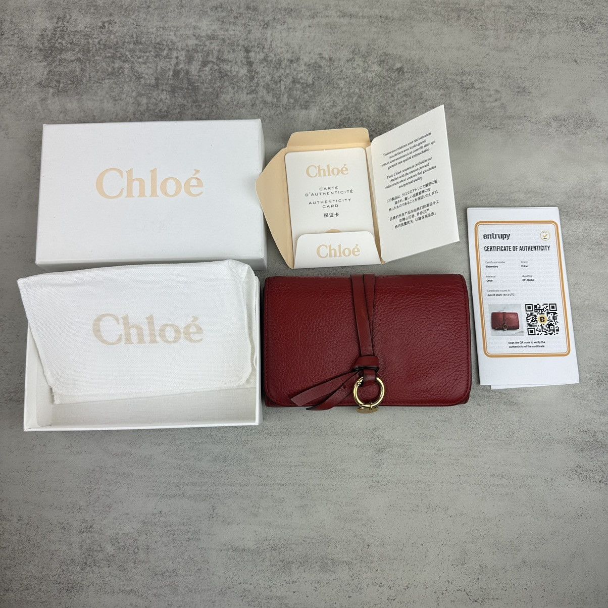 Chloe Chloe Calfskin Alphabet Compact Wallet Size ONE SIZE - 18 Thumbnail
