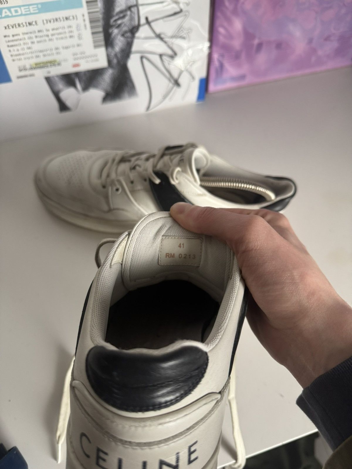 Celine Celine CT-04 low top sneakers Black White Hedi Slimane era Size US 8 / EU 41 - 12 Thumbnail