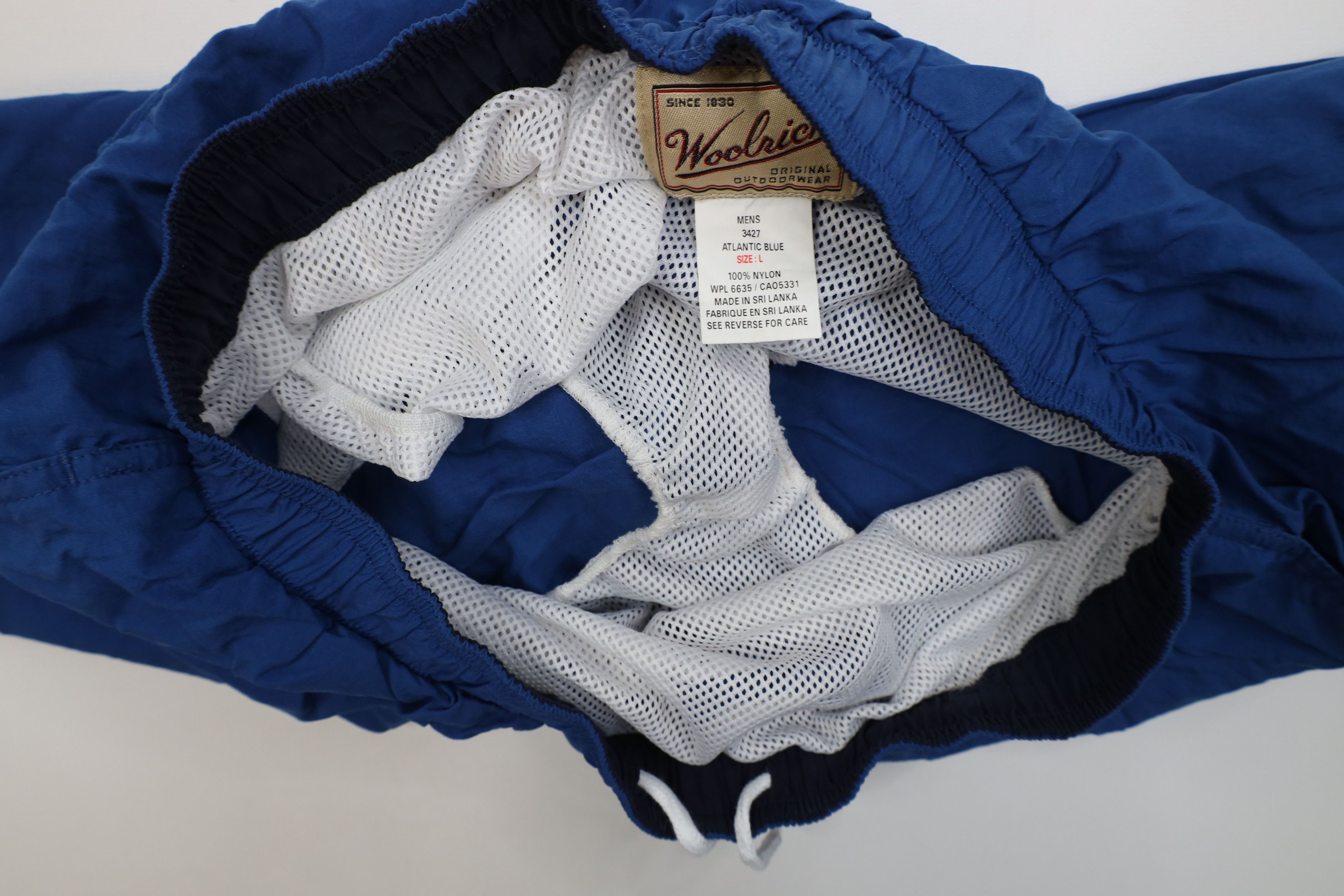 Woolrich Woolen Mills Vintage 90s Woolrich Lined Above Knee Shorts Trunks Blue Size US 34 / EU 50 - 8 Thumbnail
