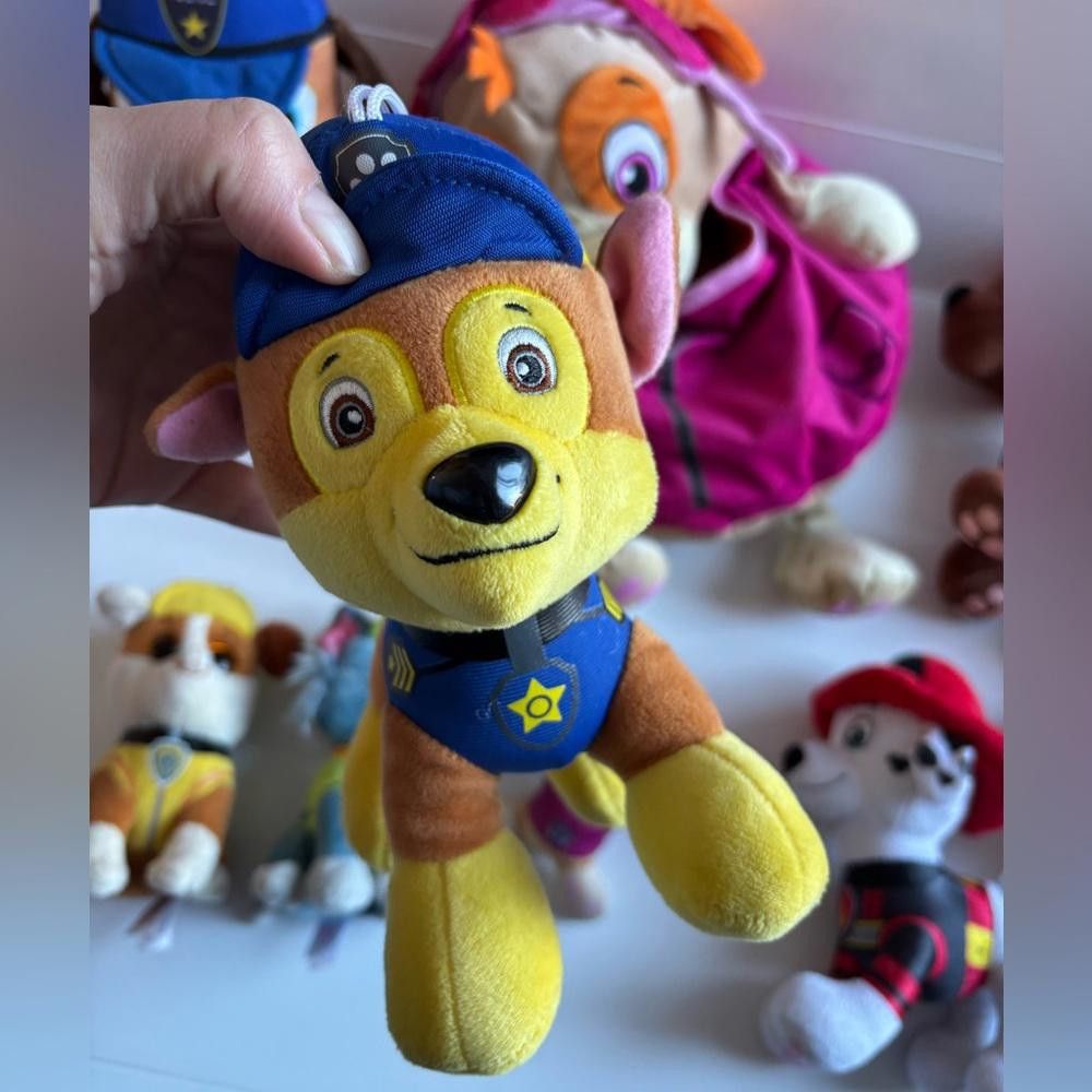 Designer Lot of 9 Paw Patrol Plush Dogs + 1 Bonus Needing Sewing Size ONE SIZE - 2 Thumbnail