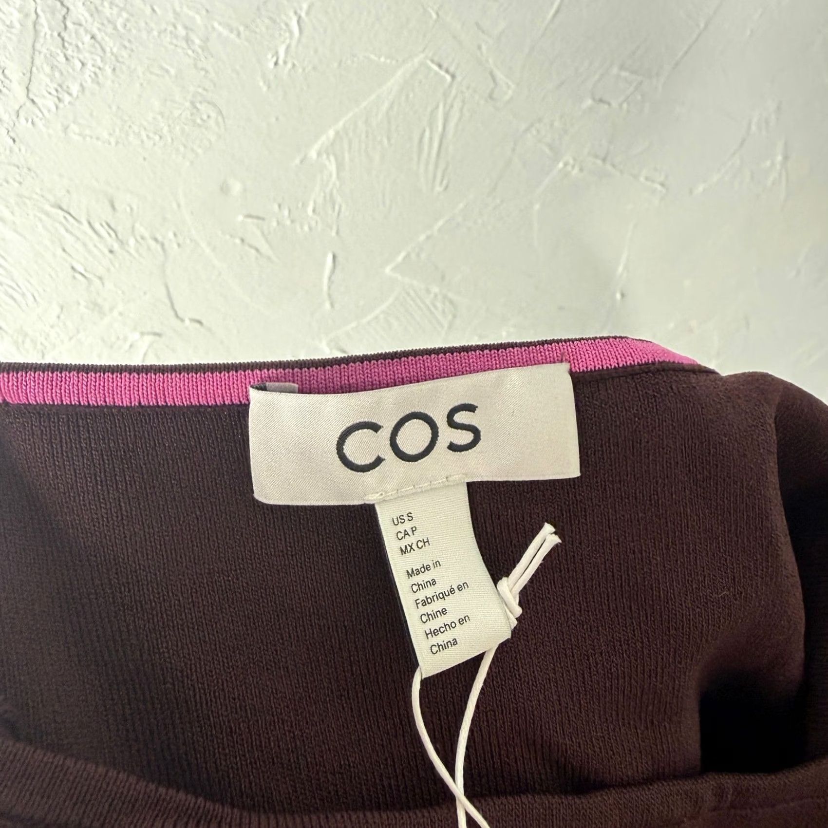 Cos COS Dress Womens S Purple NEW Women Knitted Tube Bodycon Burgundy Sleeveless Size S / US 4 / IT 40 - 7 Thumbnail