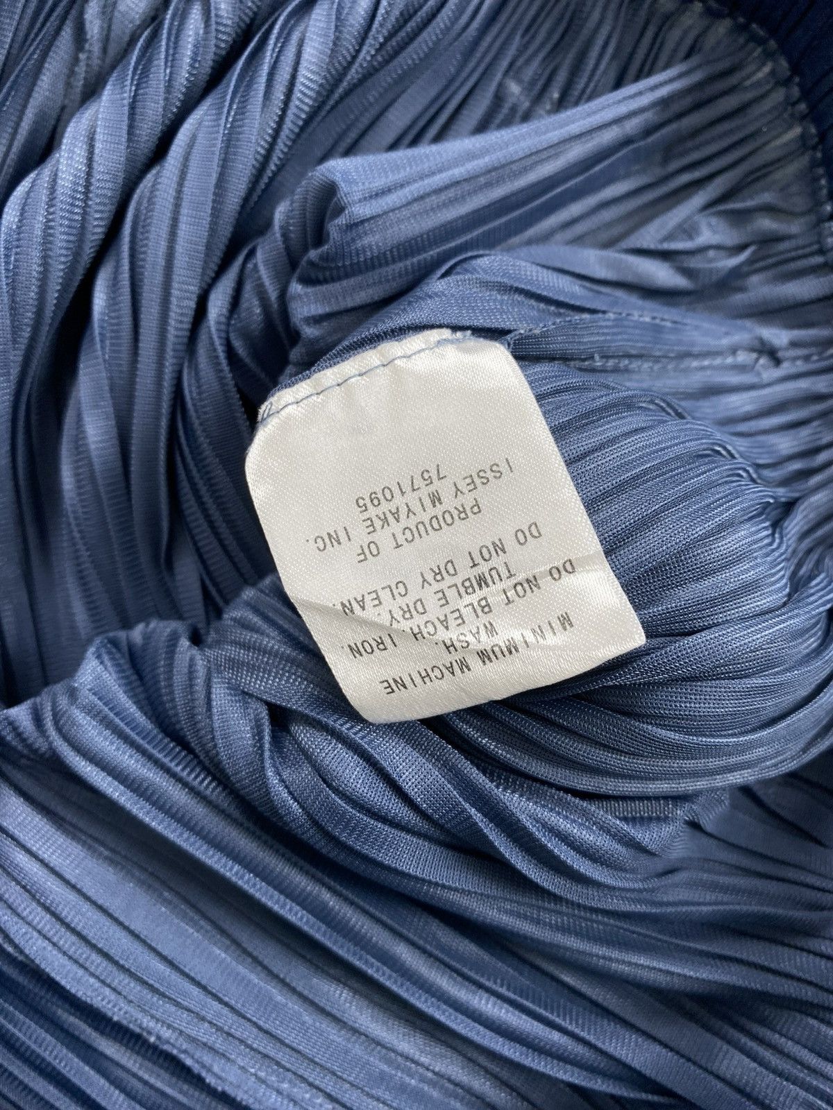 Pleats Please Issey Miyake Vintage Pleats Please Issey Miyake Wide Leg Pants Blue Size US 28 / EU 44 - 10 Thumbnail