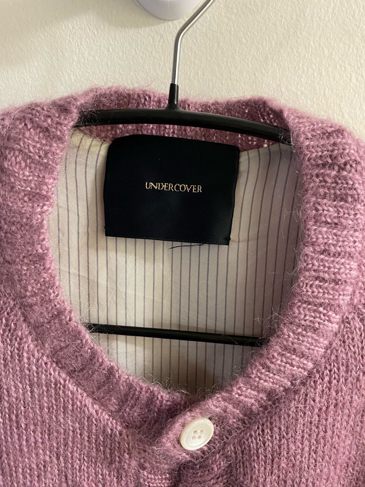 Undercover 16aw mohair silk lilac cardigan Size US M / EU 48-50 / 2 - 4 Thumbnail