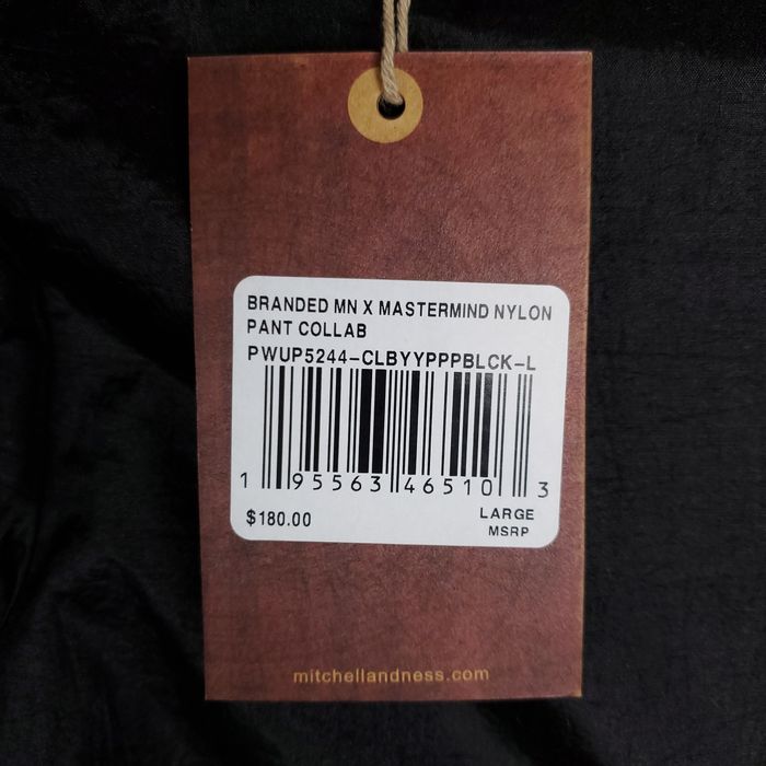 Mitchell Ness Mastermind World Nylon Pants Black L Large Nwt Grailed