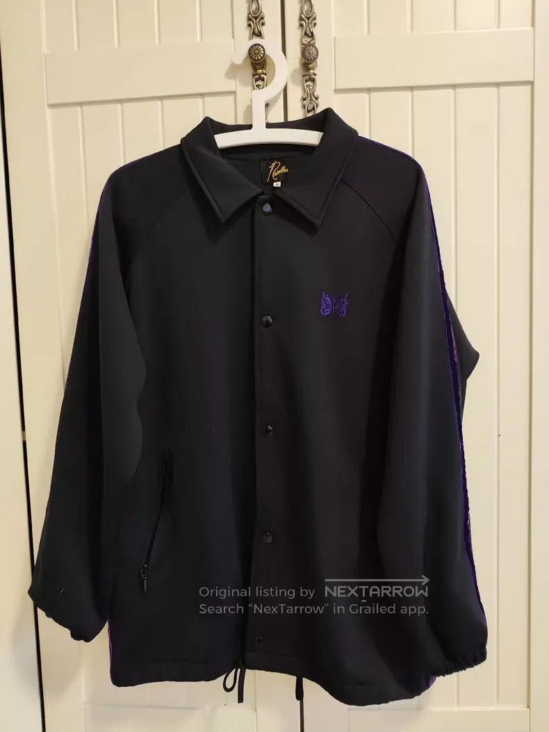 Needles Needles Silk embroidered purple edge coach jacket Size US M / EU 48-50 / 2 - 5 Thumbnail