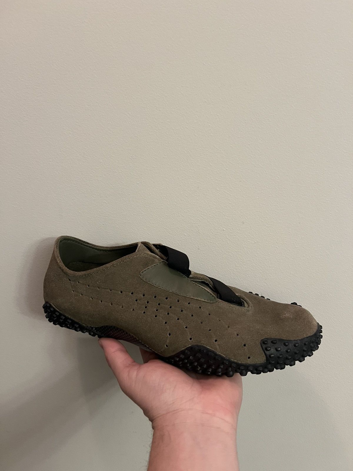 Japanese Brand × Puma × Vintage Vintage 00’s Puma Mostro Olive Leather Suede Low Sneakers Size US 8 / EU 41 - 1 Thumbnail