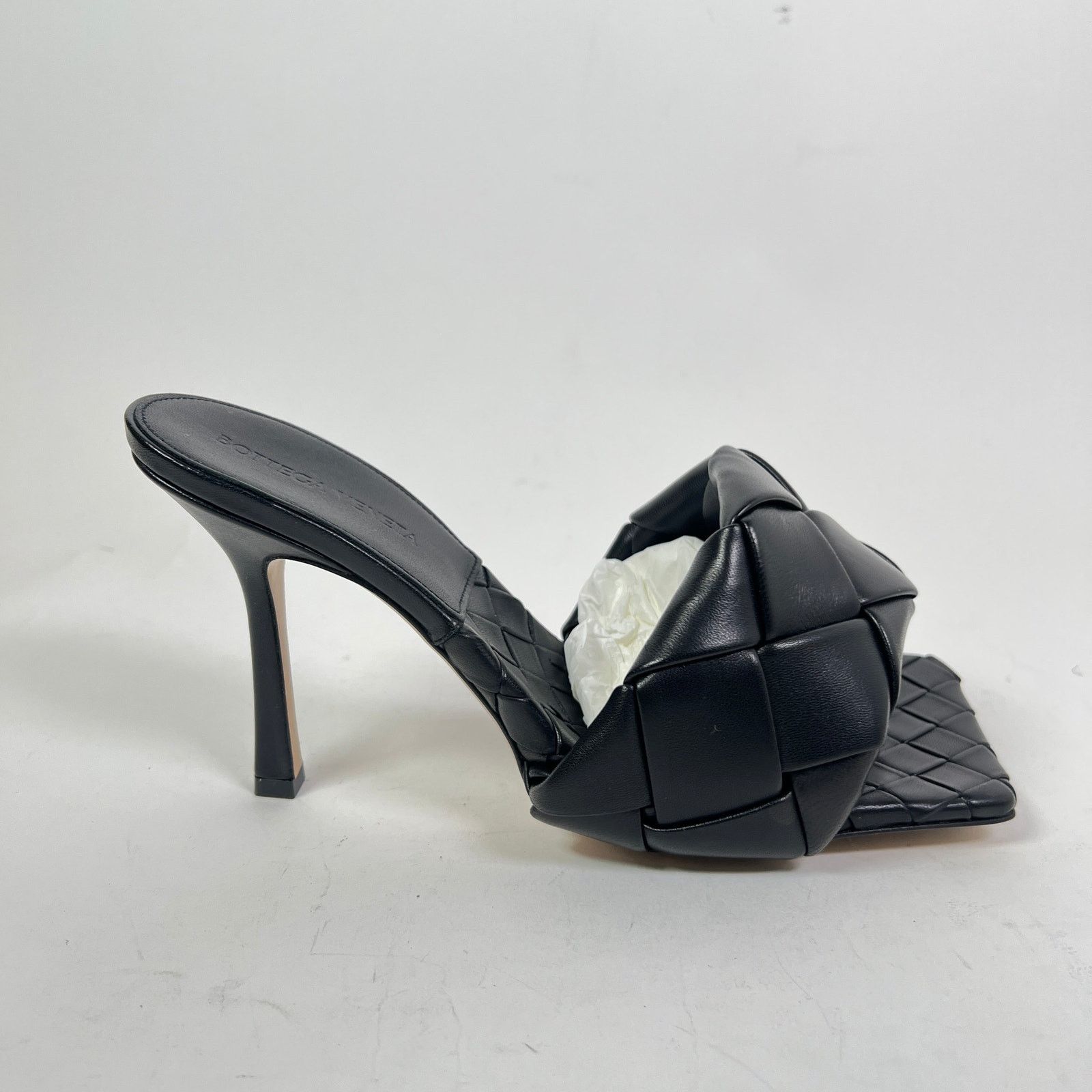 Bottega Veneta Bottega Veneta Lido Intrecciato Leather Mules Size US 10 / IT 40 - 1 Thumbnail