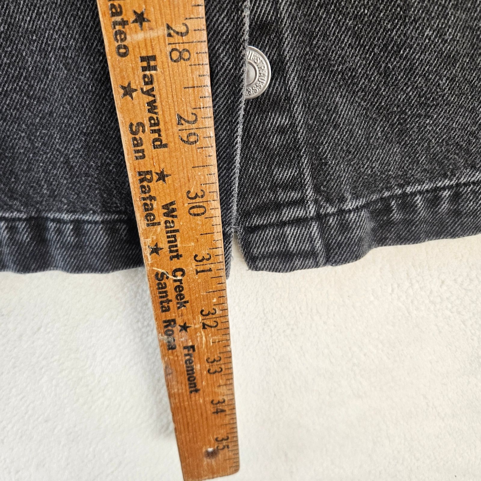 Levi's LEVI'S WOMEN'S LARGE TULI DENIM MINI DRESS BLACK WASH NWT Size L / US 10 / IT 46 - 5 Thumbnail