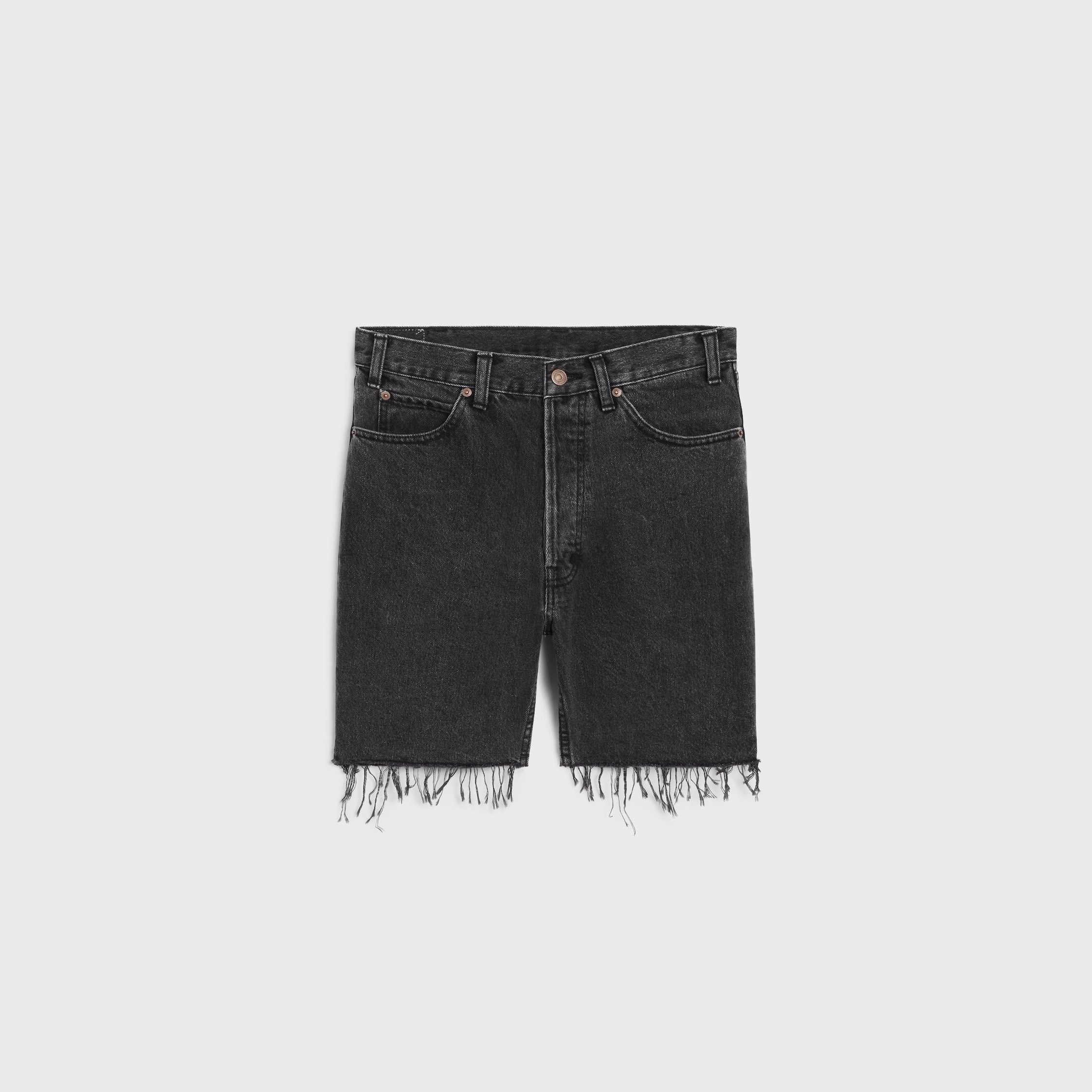 Celine WESLEY SHORTS IN CHARCOAL WASH DENIM Size US 32 / EU 48 - 1 Thumbnail