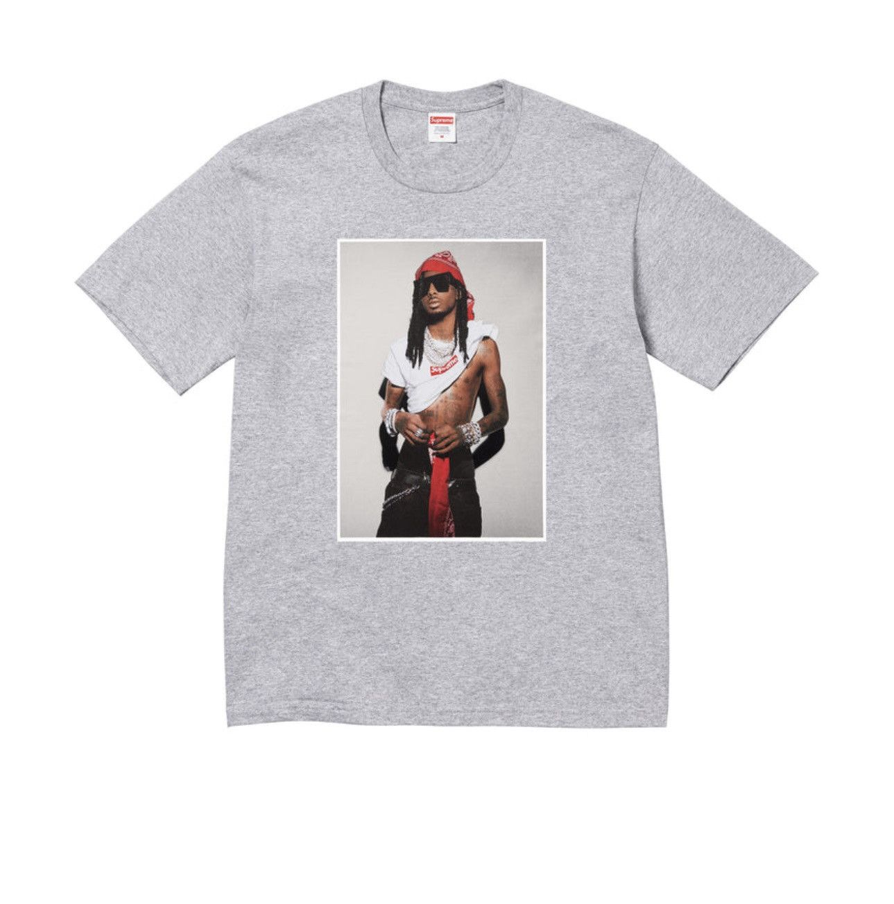 Supreme Playboy Carti Tee Grey