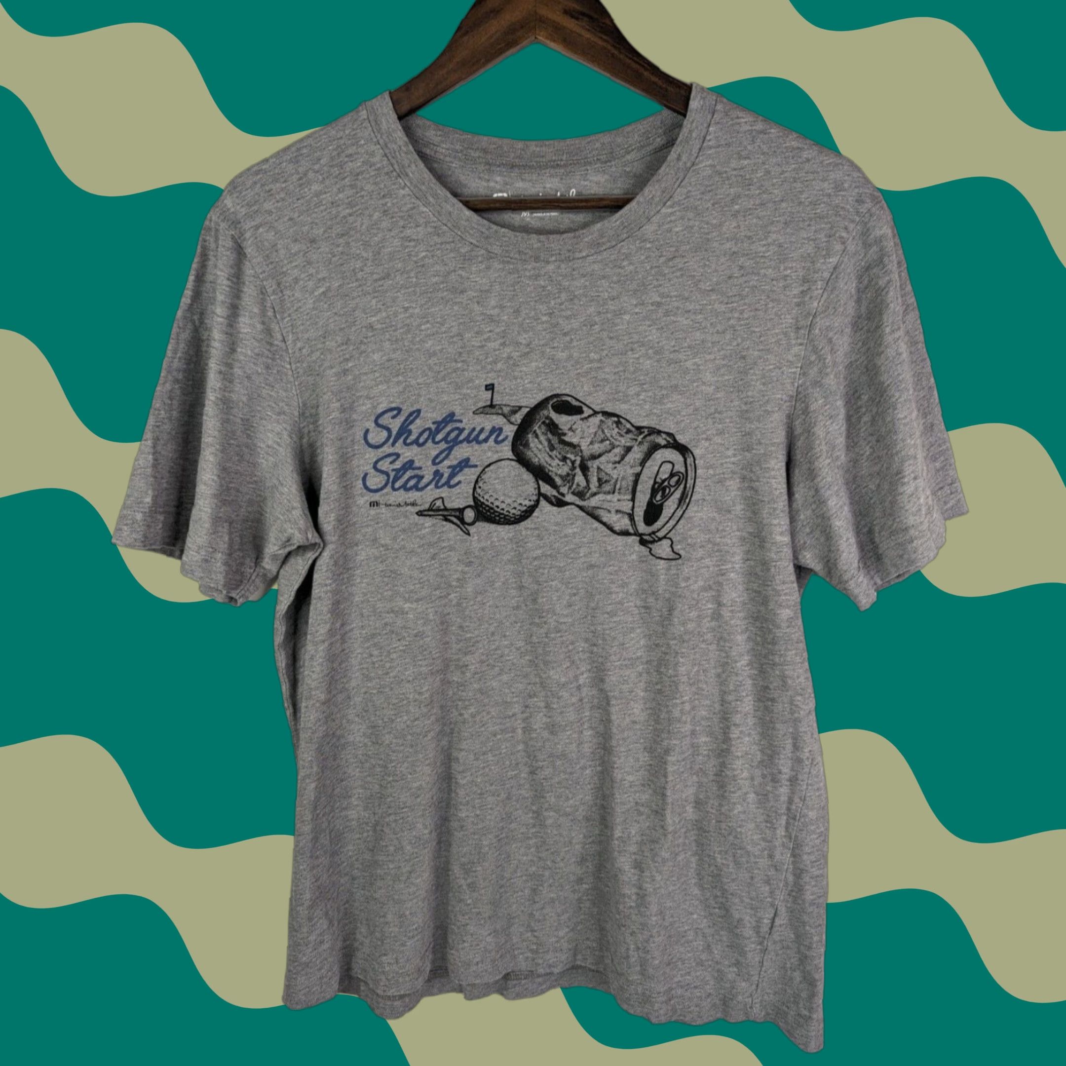 TravisMathew Travis Mathew Shotgun Start T-Shirt Mens Medium Gray Pima Cotton Short Sleeve Size US M / EU 48-50 / 2 - 1 Thumbnail