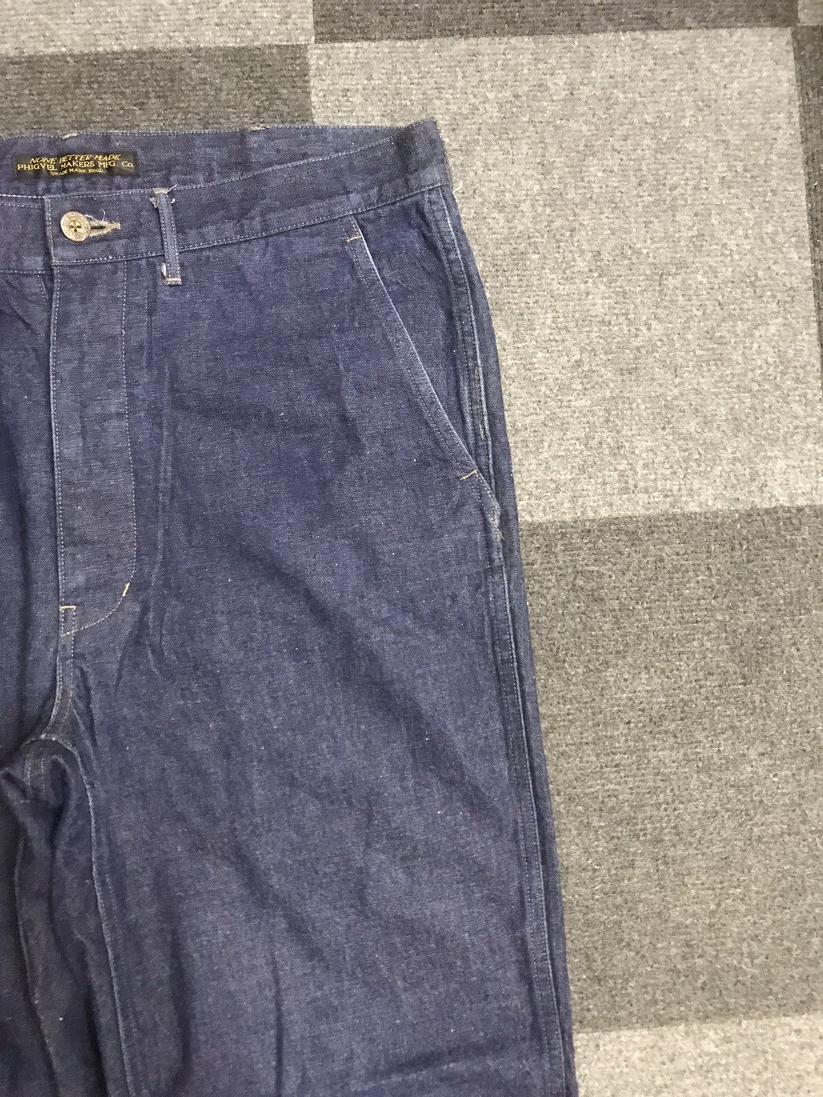 Japanese Brand PHIGVEL MAKERS MFG Navy Military Denim Size US 36 / EU 52 - 4 Thumbnail