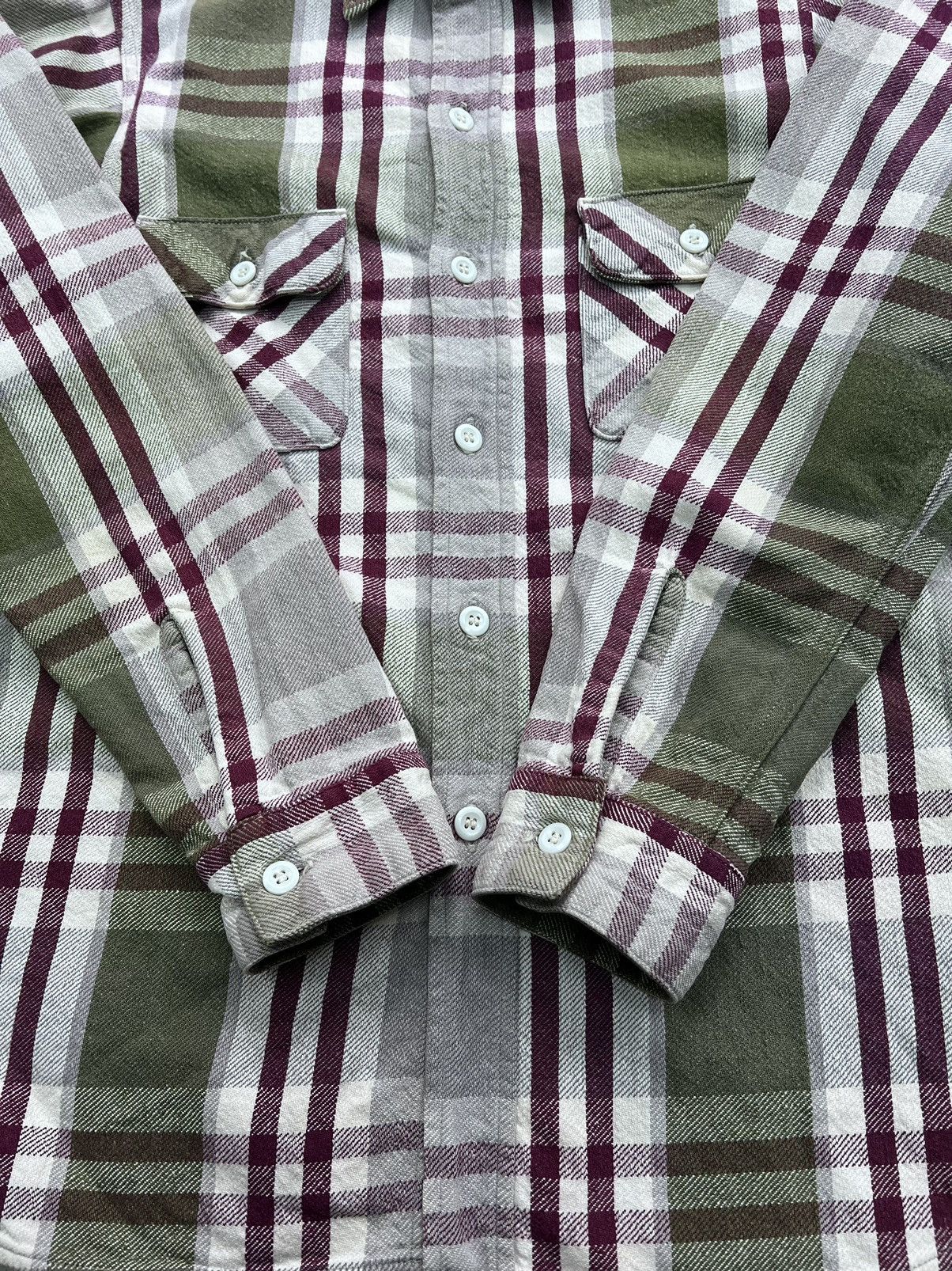 Japanese Brand × Warehouse Warehouse Dubble Works Double Pocket Plaid Flannel Shirt Size US M / EU 48-50 / 2 - 9 Thumbnail
